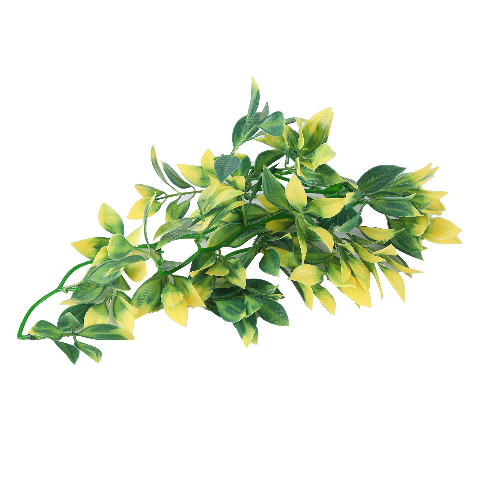 Artificial Reptile Plants Lifelike Plastic Plant Hanging Leaves Decoration with Suction Cup for Reptiles Terrarium Fish TankT-153E2 - Image 3