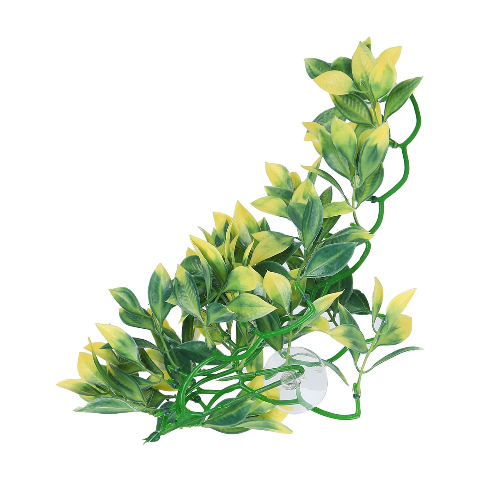Artificial Reptile Plants Lifelike Plastic Plant Hanging Leaves Decoration with Suction Cup for Reptiles Terrarium Fish TankT-153E2 - Image 7
