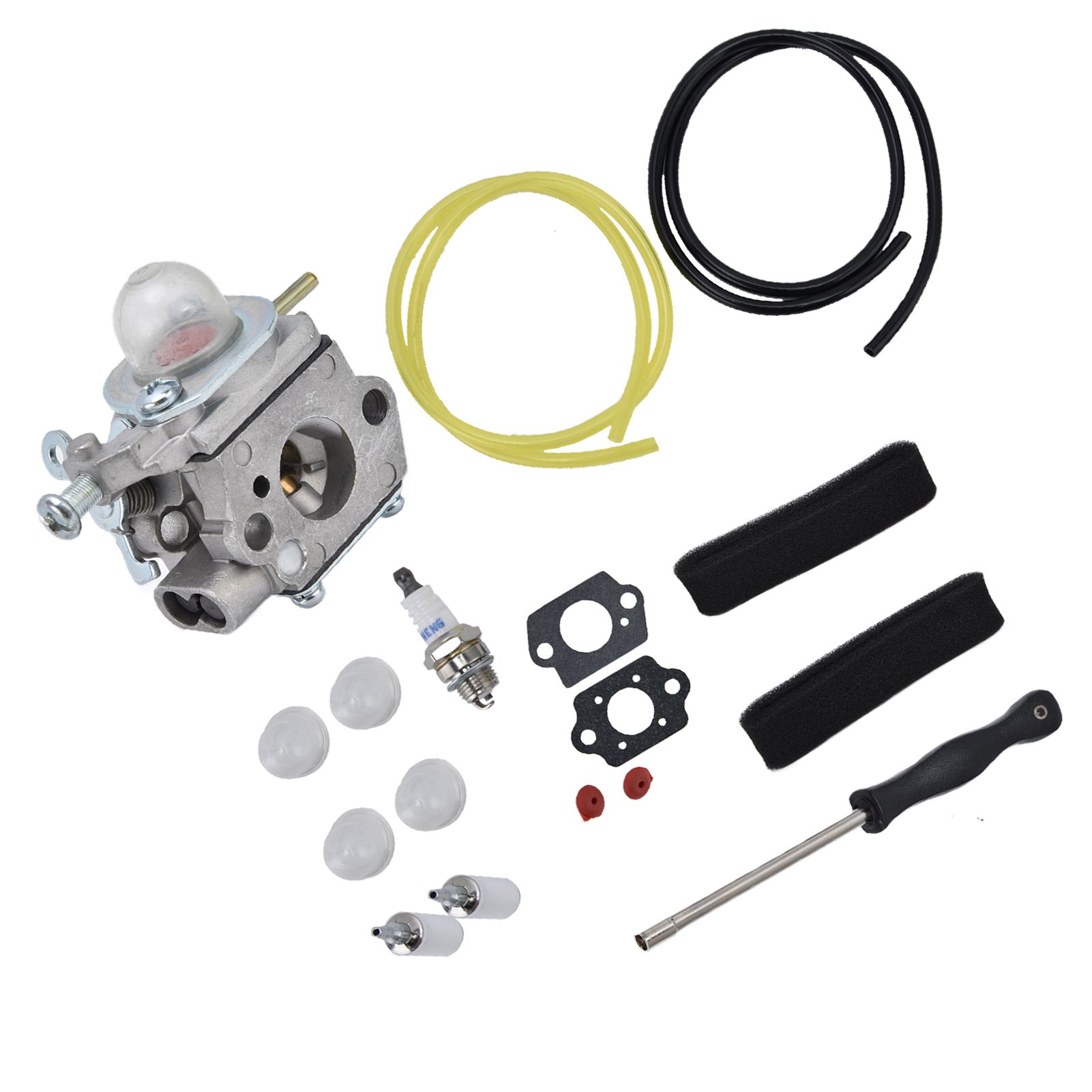 753-06190 Carburetor with Fuel Filter Air Filter Primer Bulb Kit for Troybilt TB22EC TB32EC TB80EC TB22 TB21EC - Image 4