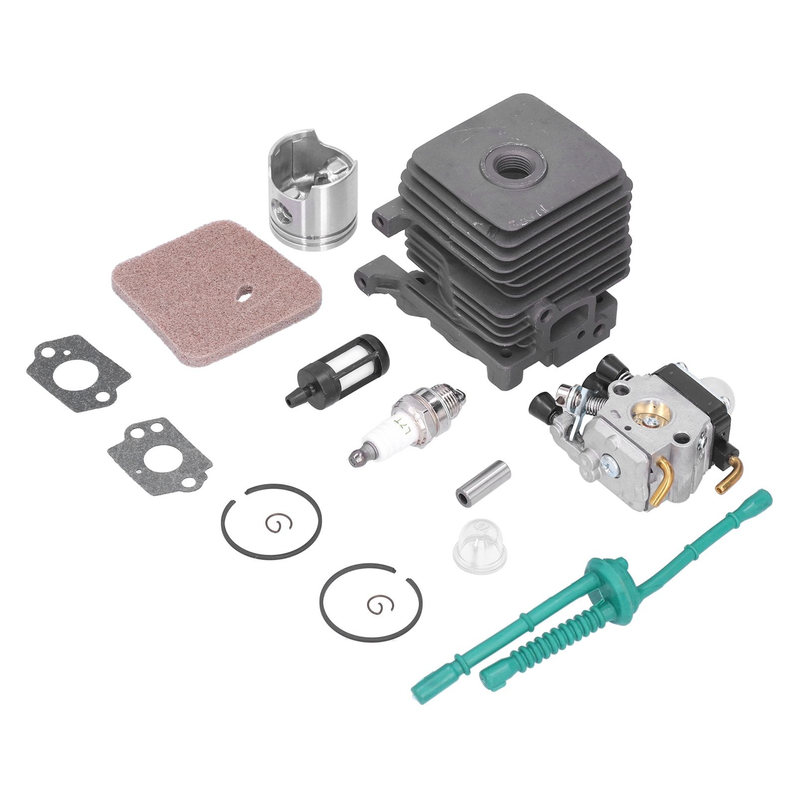 34mm Cylinder Piston Carburetor Wear Resistant Air Filter Repair Kit 4140 020 1202 Fit for Stihl FS55 FS45 FS38 - Image 1