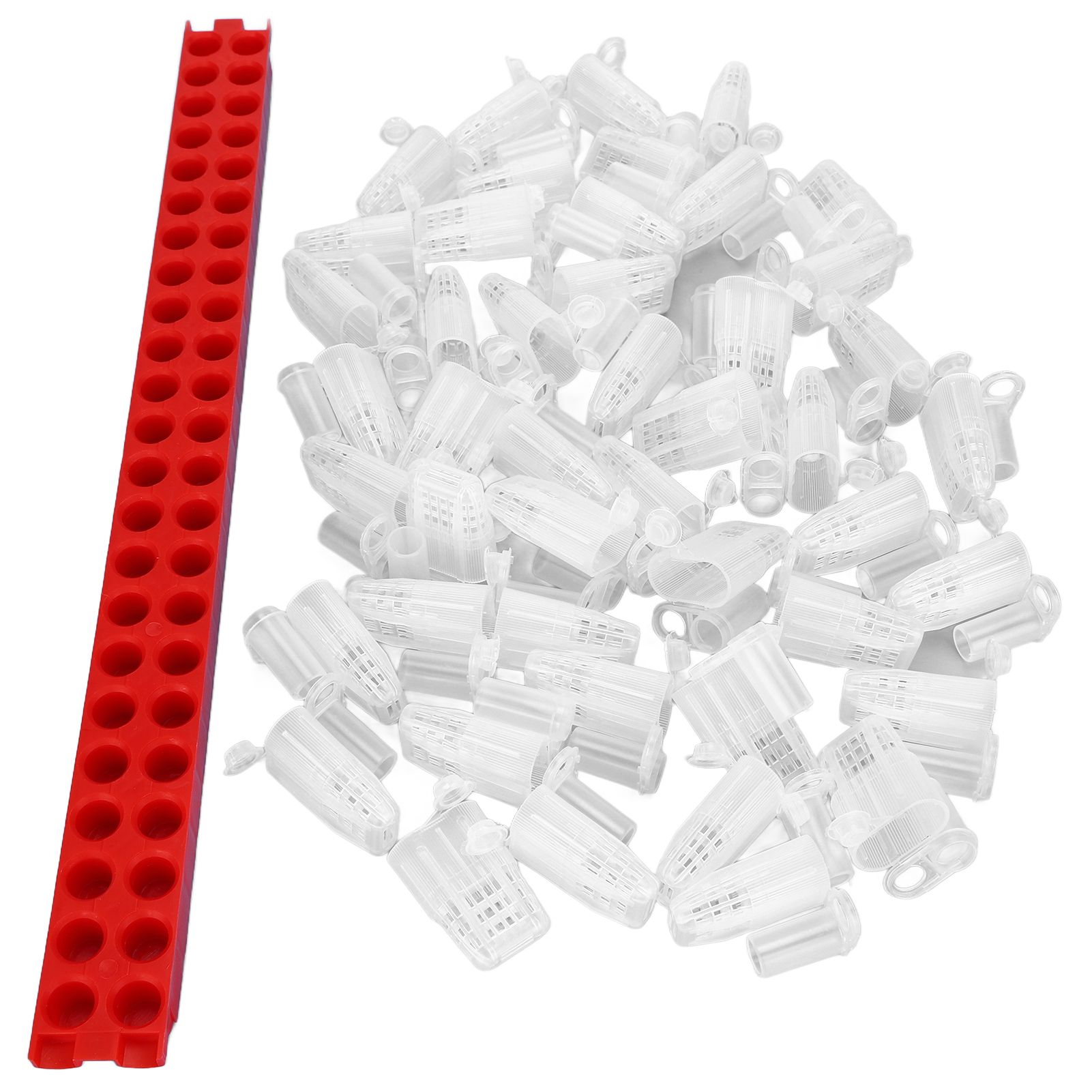 Bee Queen Cage Plastic Bee Rearing Cages Kit with Transport Strip Beekeeping Accessories - Image 2