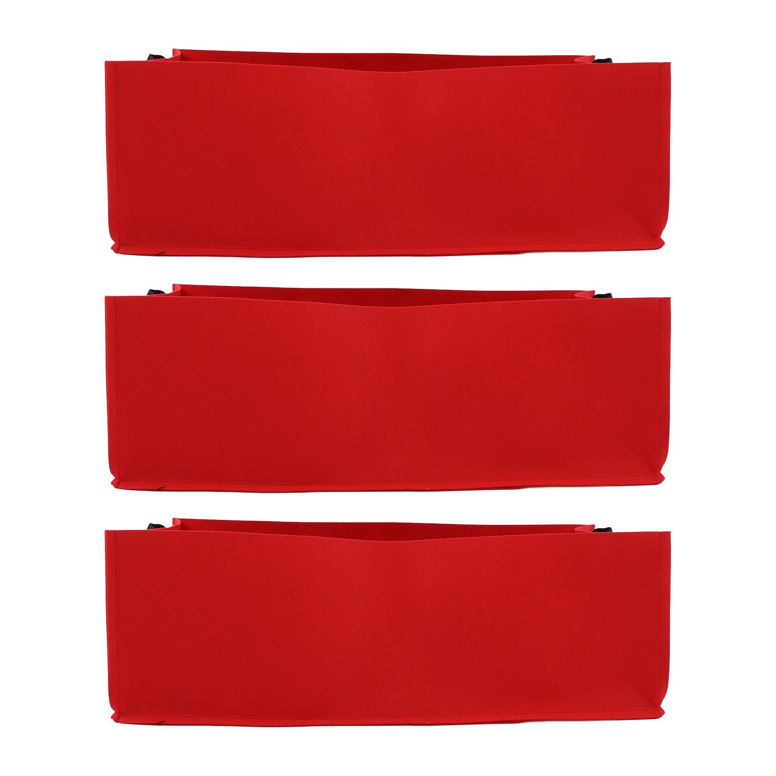 3PCS Thicken Non Woven Vegetable Planting Seedling Grow Bags Garden Planter Bed with HandleRose Red 60x30x20cm - Image 5