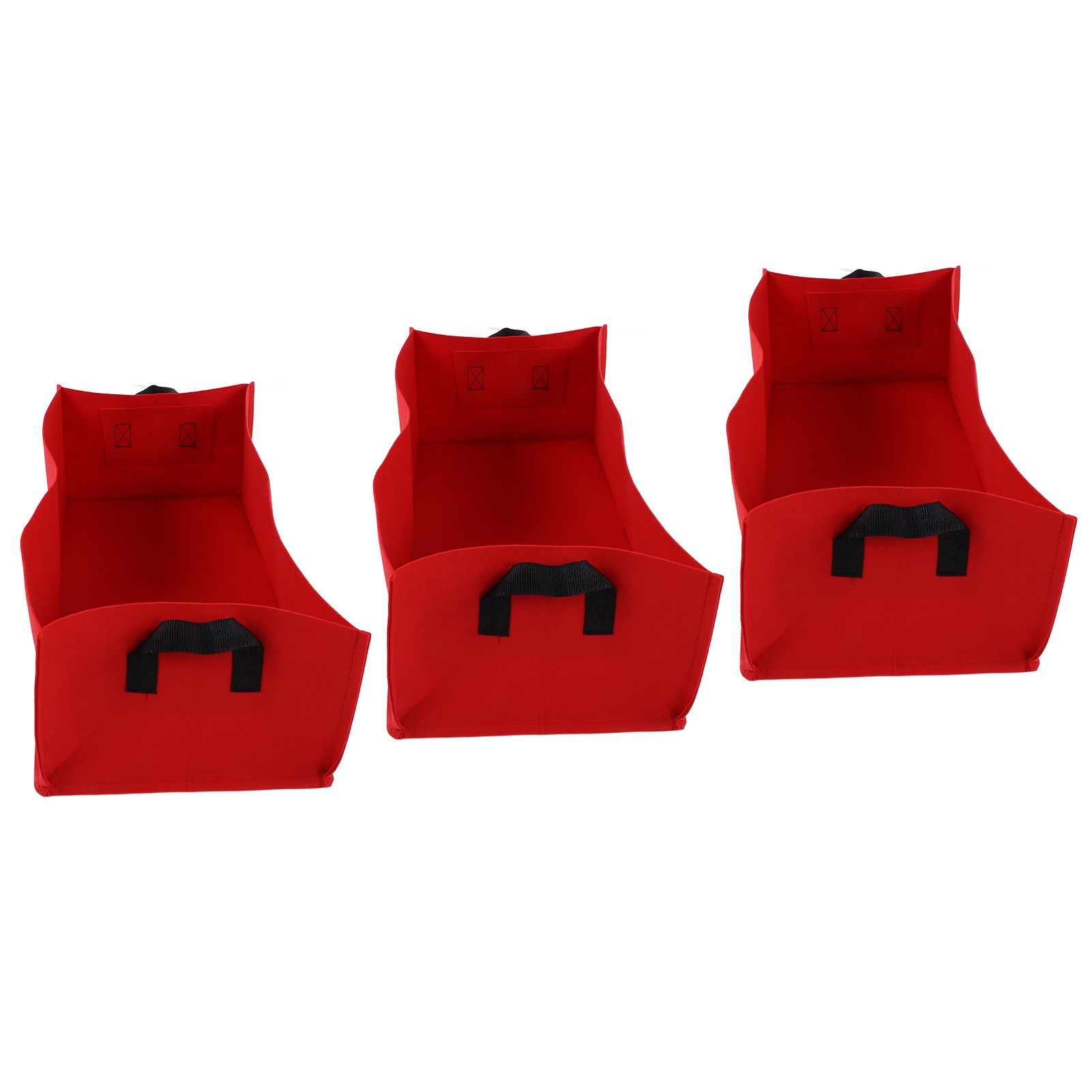 3PCS Thicken Non Woven Vegetable Planting Seedling Grow Bags Garden Planter Bed with HandleRose Red 60x30x20cm - Image 6