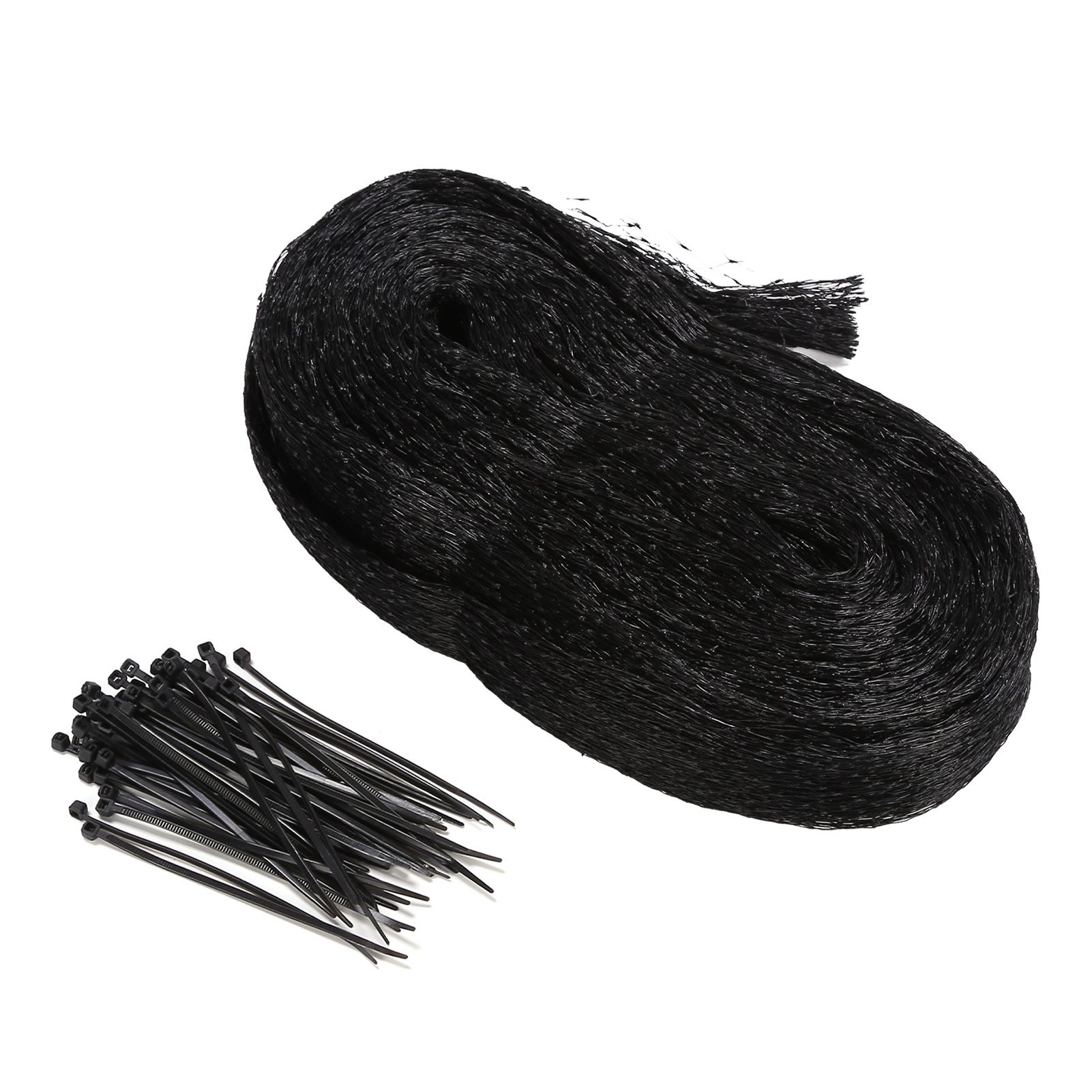 Bird Netting with 50PCS Cable Ties Nylon Garden Netting Anti Bird Mesh Plant Pest Netting for Vegetable FruitBlack - Image 1