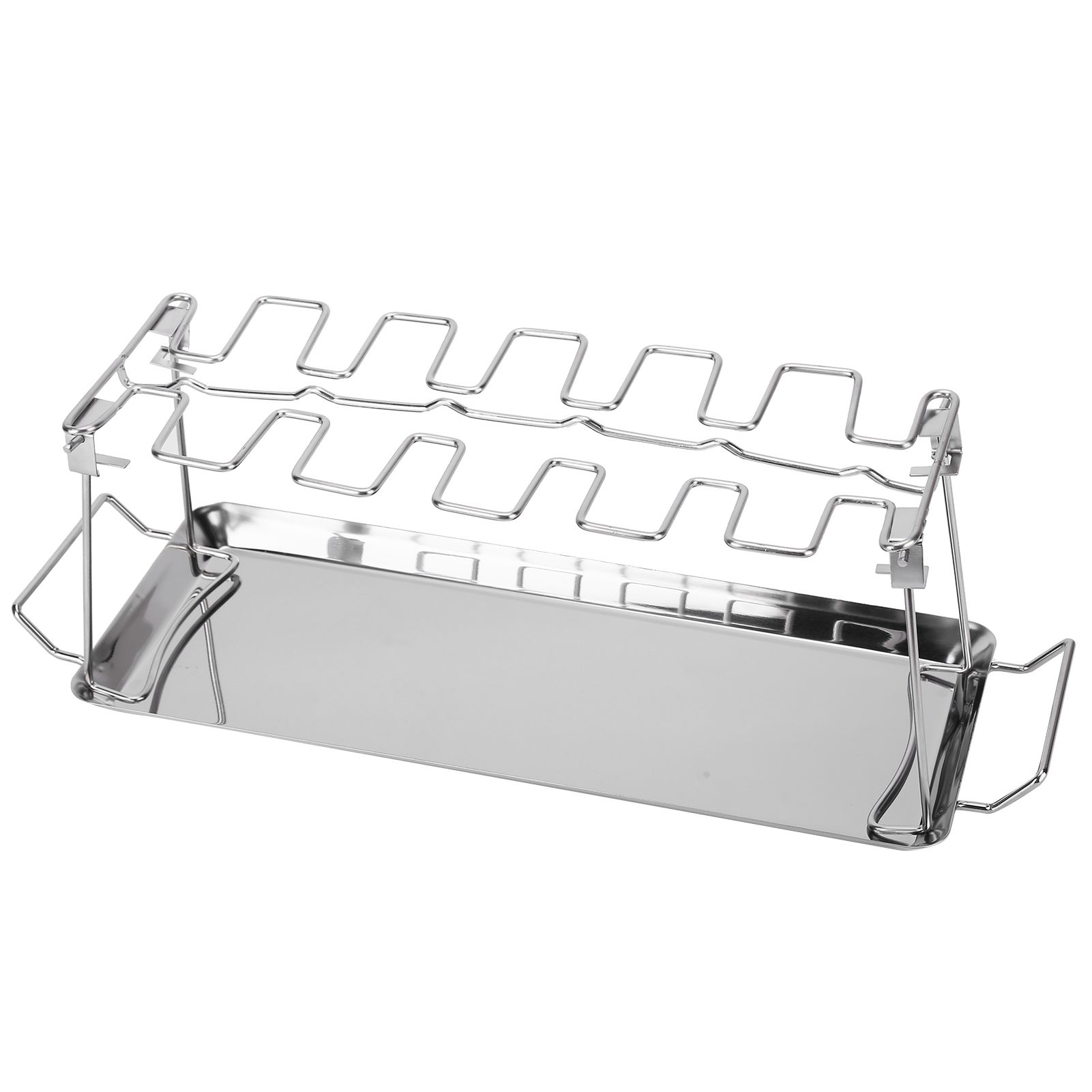 Chicken Wing Leg Rack with Bakeware Vertical Chicken Leg Grill for Barbecue Accessories - Image 4