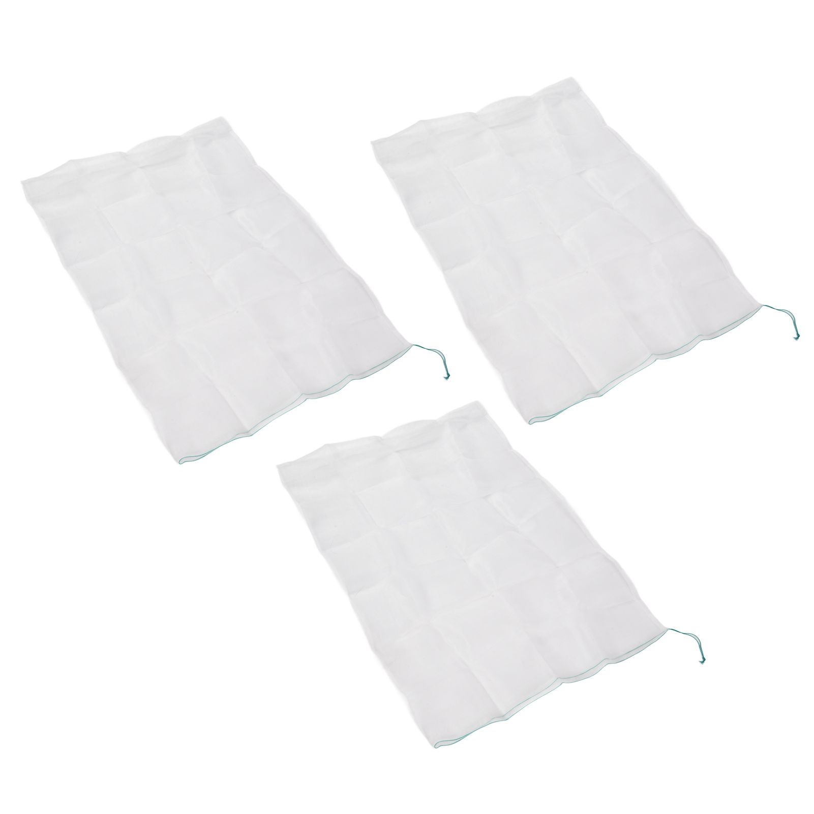 3Pcs Garden Plant Netting with Green Drawstring Potted Plant Fruit Tree Protector Insect Birds Prevention105x140cm / 41.3x55.1in - Image 2