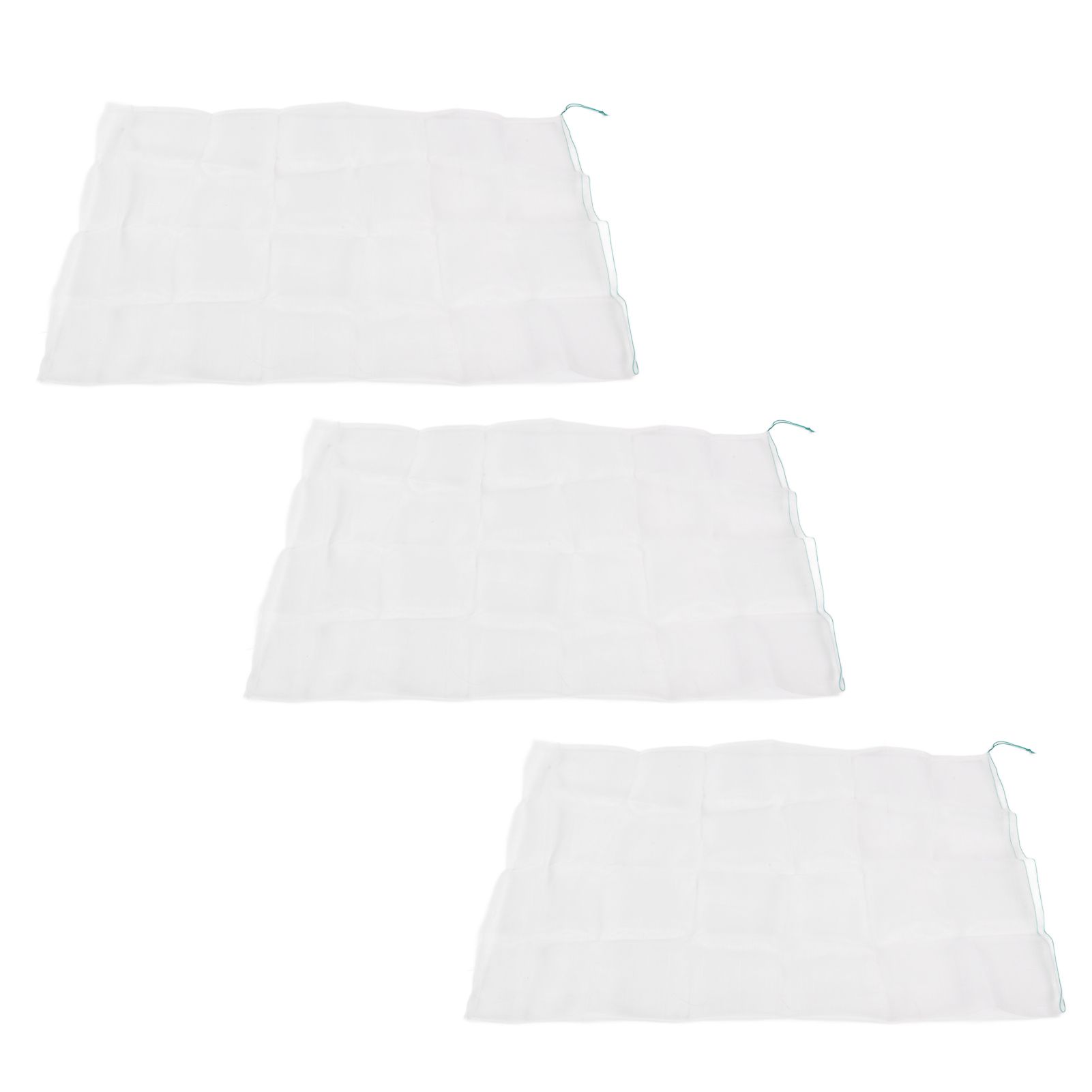 3Pcs Garden Plant Netting with Green Drawstring Potted Plant Fruit Tree Protector Insect Birds Prevention105x140cm / 41.3x55.1in - Image 3