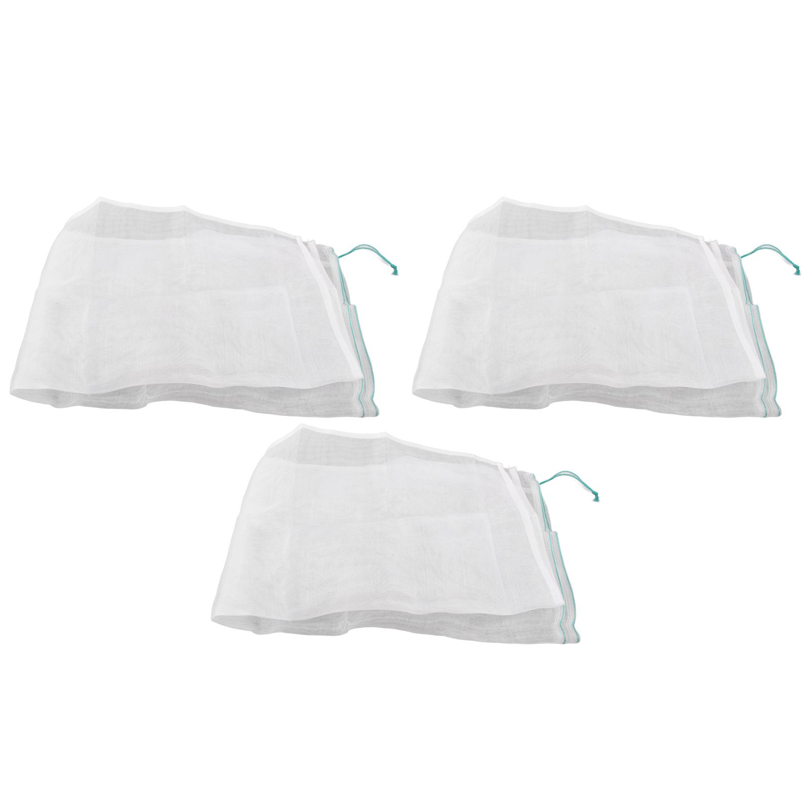 3Pcs Garden Plant Netting with Green Drawstring Potted Plant Fruit Tree Protector Insect Birds Prevention105x140cm / 41.3x55.1in - Image 4