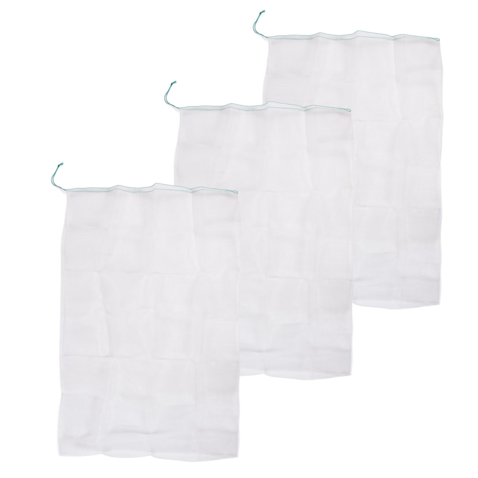 3Pcs Garden Plant Netting with Green Drawstring Potted Plant Fruit Tree Protector Insect Birds Prevention105x140cm / 41.3x55.1in - Image 5