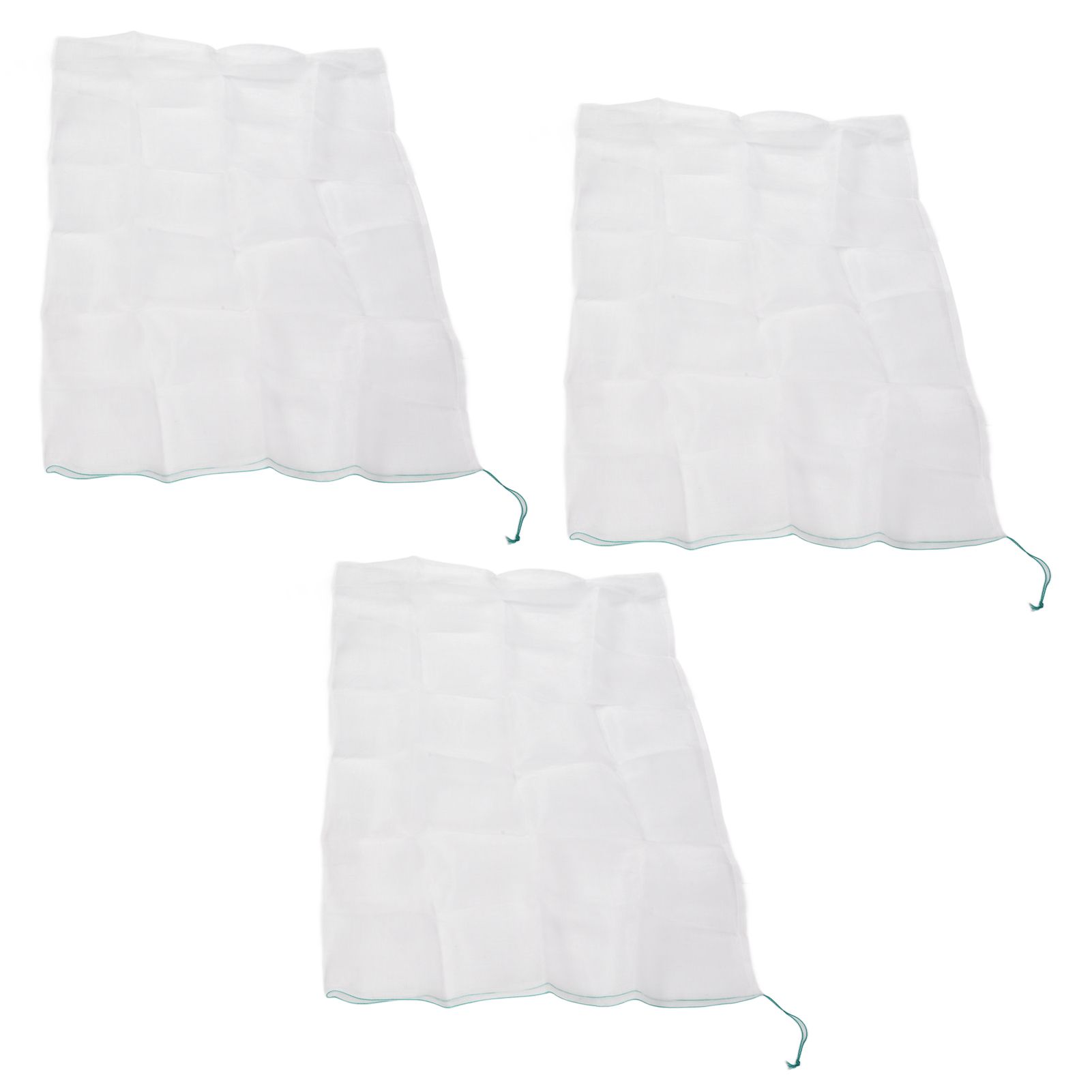 3Pcs Garden Plant Netting with Green Drawstring Potted Plant Fruit Tree Protector Insect Birds Prevention105x140cm / 41.3x55.1in - Image 7