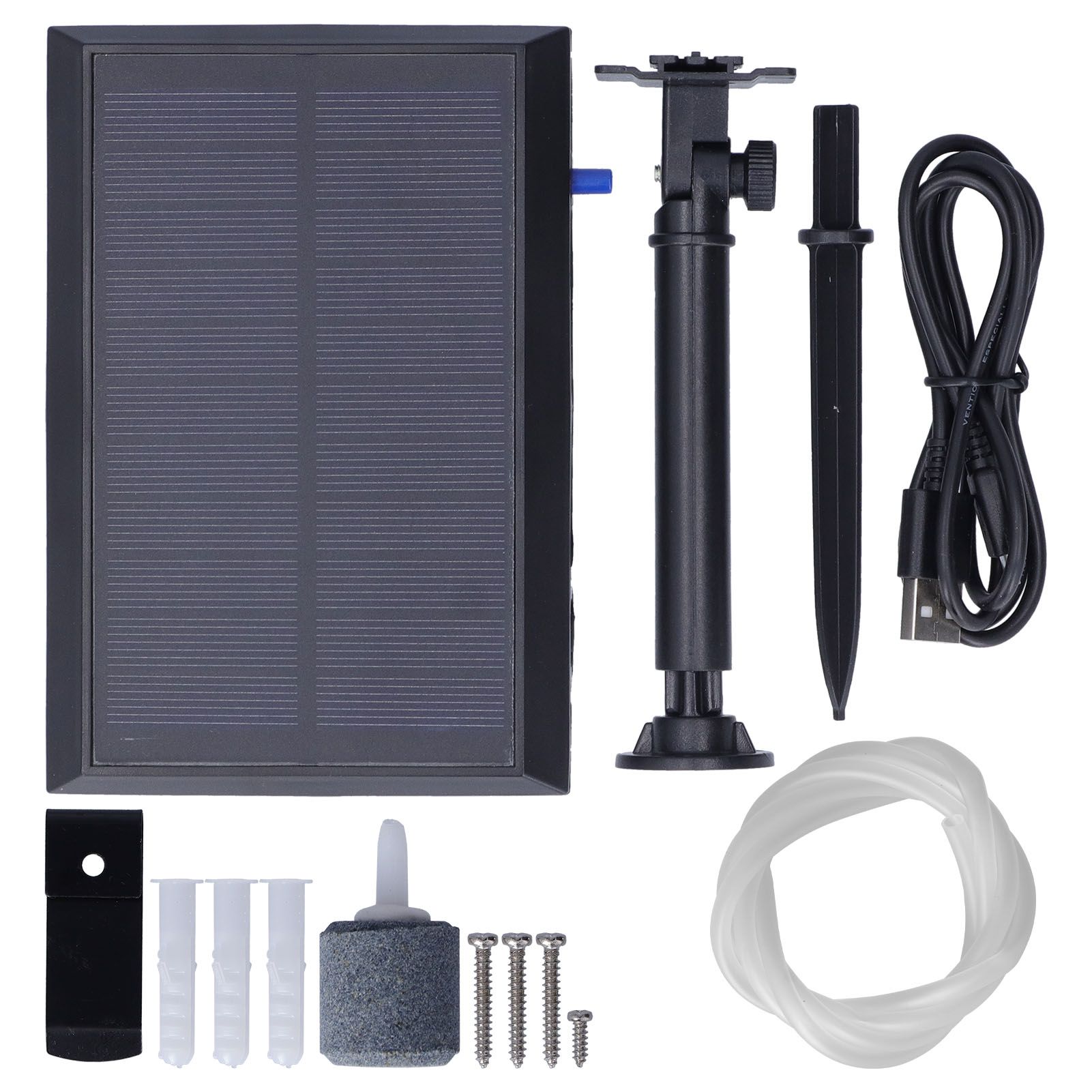 IP65 5.5V 1.5W Oxygen Pump Kit Solar Charging Air Aeration Pump for Aquarium Fish Tank Aquaculture Pool - Image 1