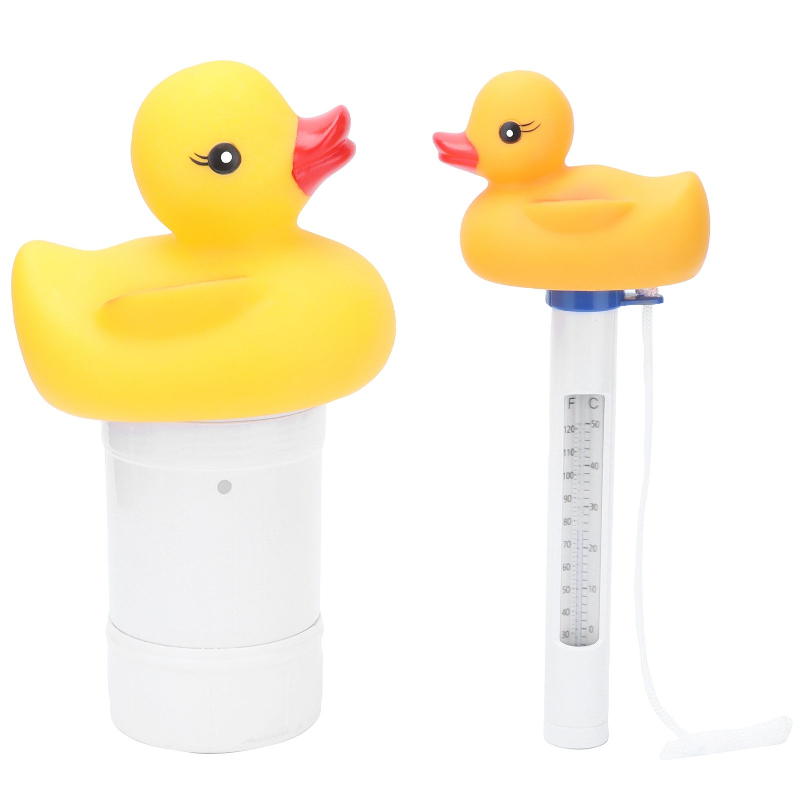 2Pcs Water Thermometer Set High Temperature Resistant Pool Chlorine Dispenser for Pond Swimming Pool - Image 3