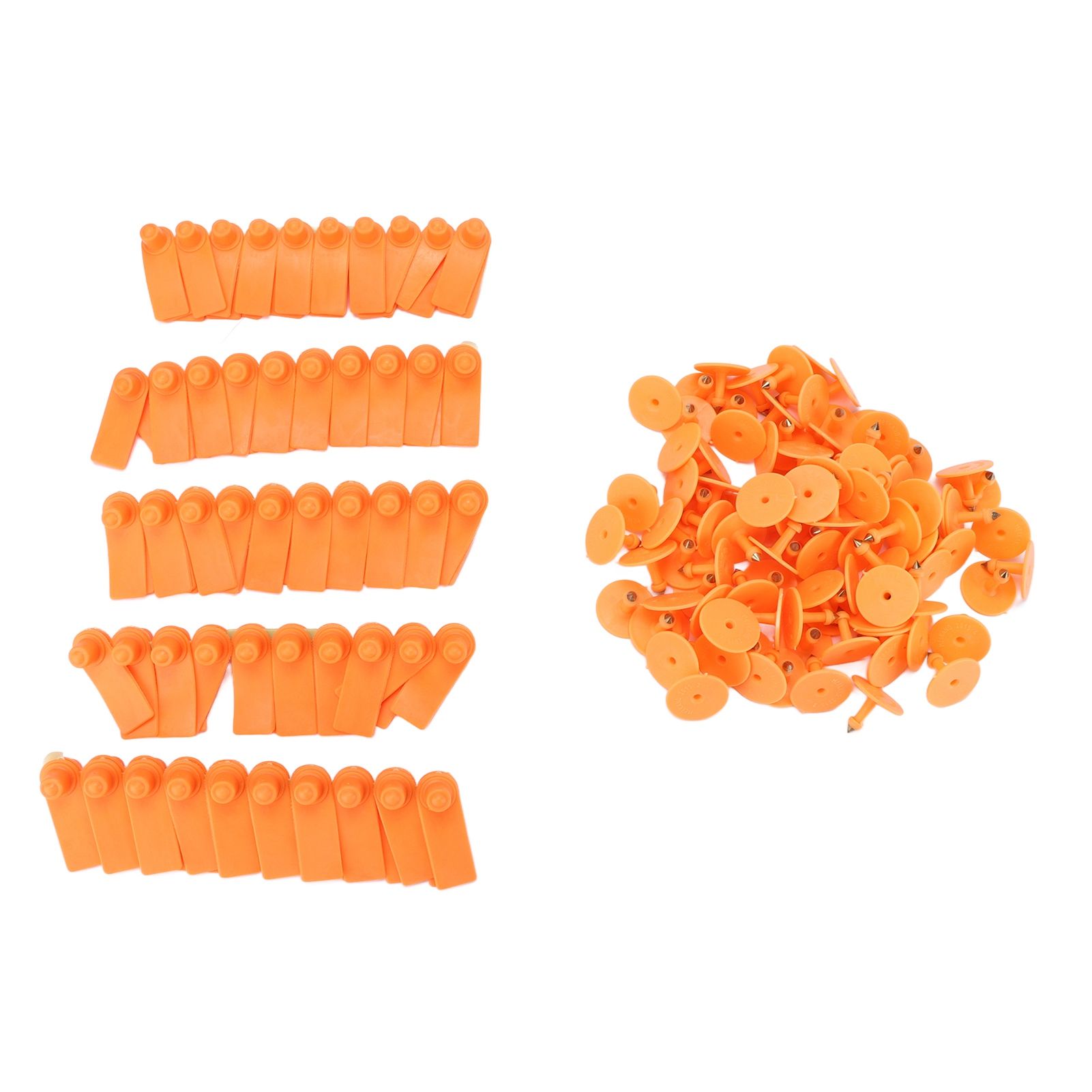 100Set Livestock Ear Tag Kit Plastic Farm Animal Ear Label Tag for Sheep Goats Cattle Cows Pigs - Image 1