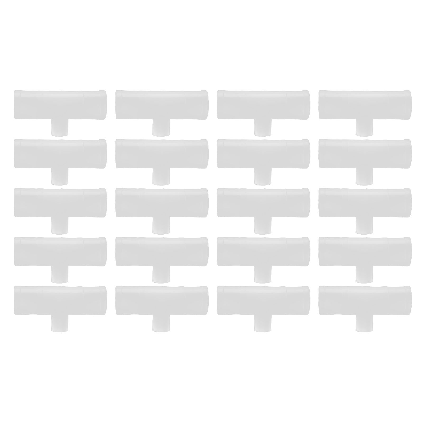 20Pcs Chicken Tee Tube Durable Leak Proof Drill Free Chicken Waterer Tee Fitting for Breeding IndustryG1/2 Tee Tube - Image 1