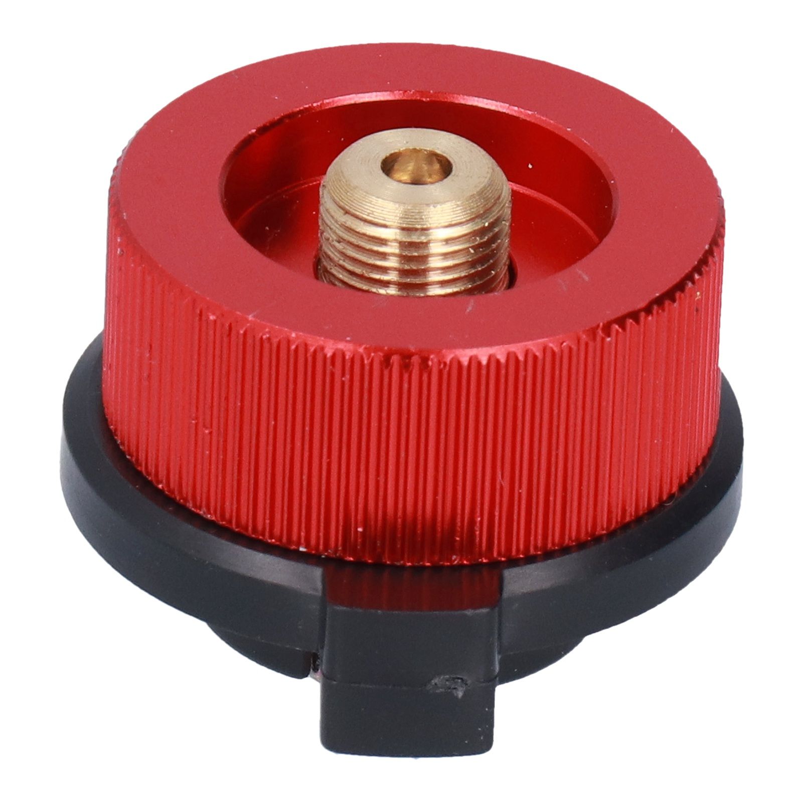 2Pcs Outdoor Camping Furnace Stove Adapter Gas Tank Converter with Self Closing Function Red - Image 2
