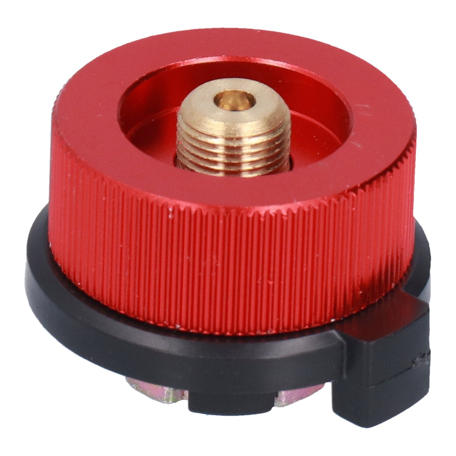 2Pcs Outdoor Camping Furnace Stove Adapter Gas Tank Converter with Self Closing Function Red - Image 3