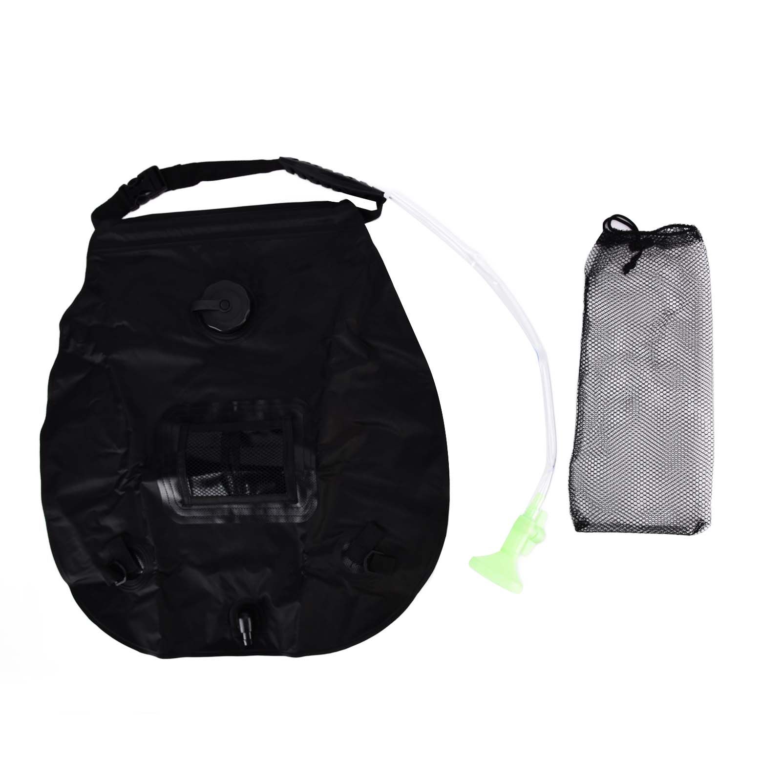 Shower Bag Retractable Non Toxic Environmentally Friendly High Bearing Portable Solar Shower Bag for Camping Travel - Image 1