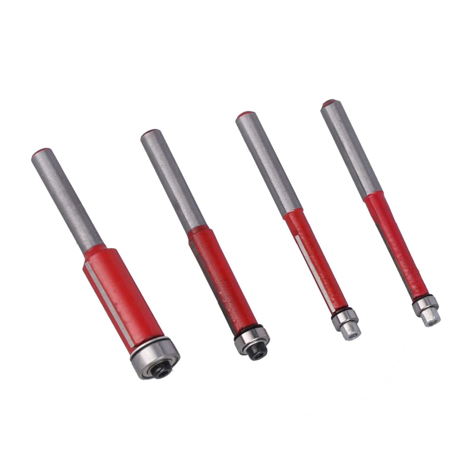 4Pcs/Set Woodworking Trimming Cutter Head with Bearing Straight Knife Woodworker Tool - Image 5