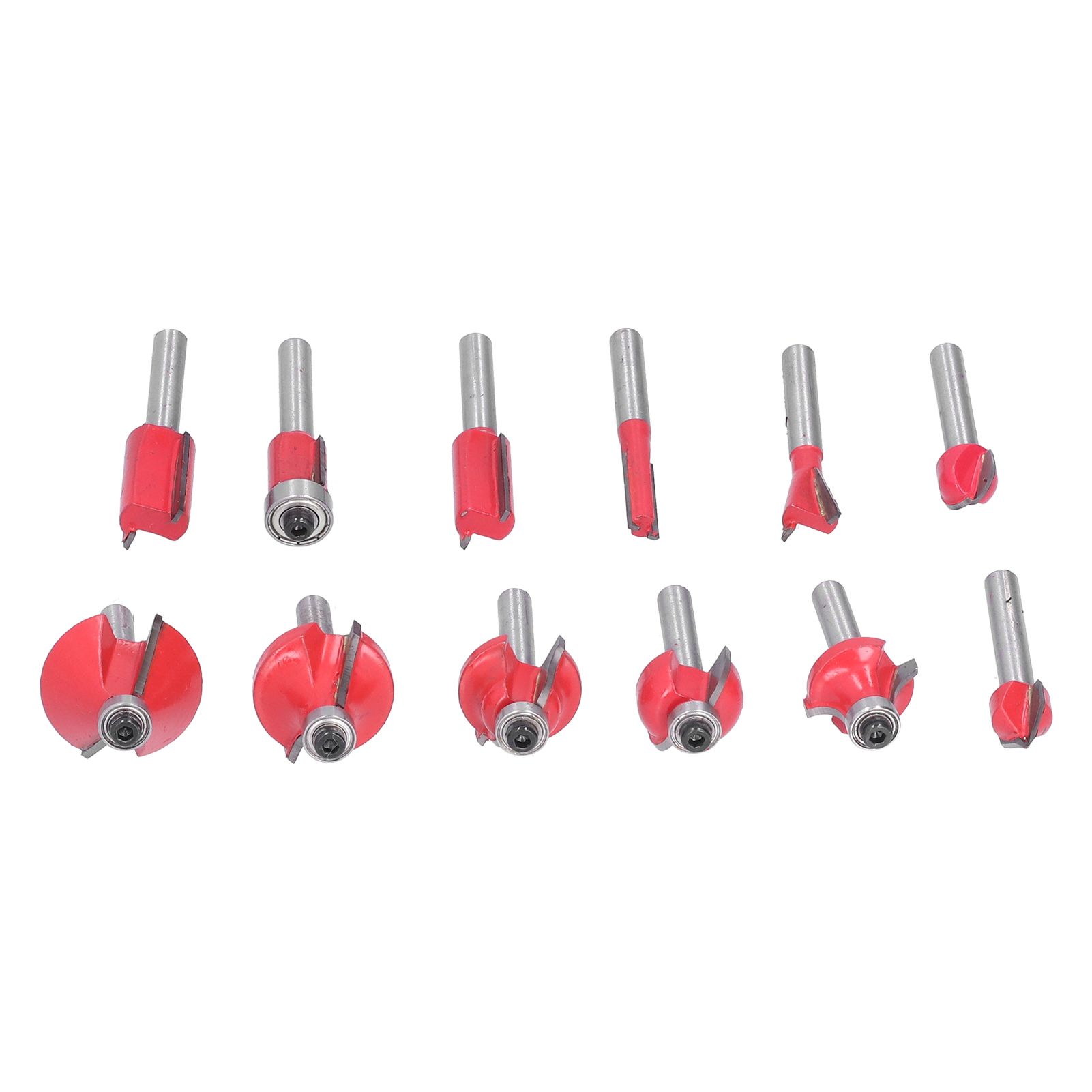 12Pcs Router Bits Kit High Speed Steel Woodworking Milling Cuter Set with Plastic Storage Box High Hardness for Wood Processing - Image 5