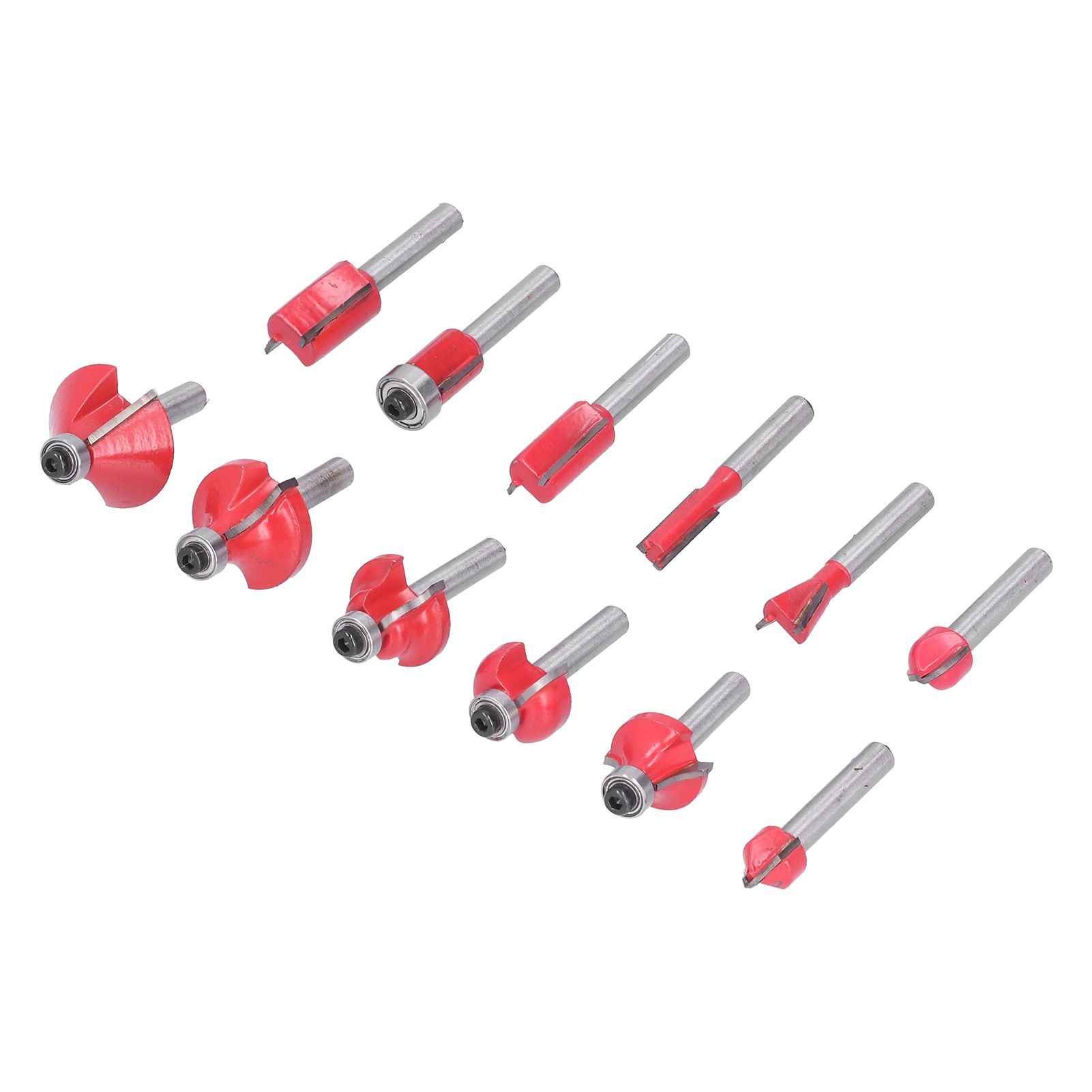 12Pcs Router Bits Kit High Speed Steel Woodworking Milling Cuter Set with Plastic Storage Box High Hardness for Wood Processing - Image 6