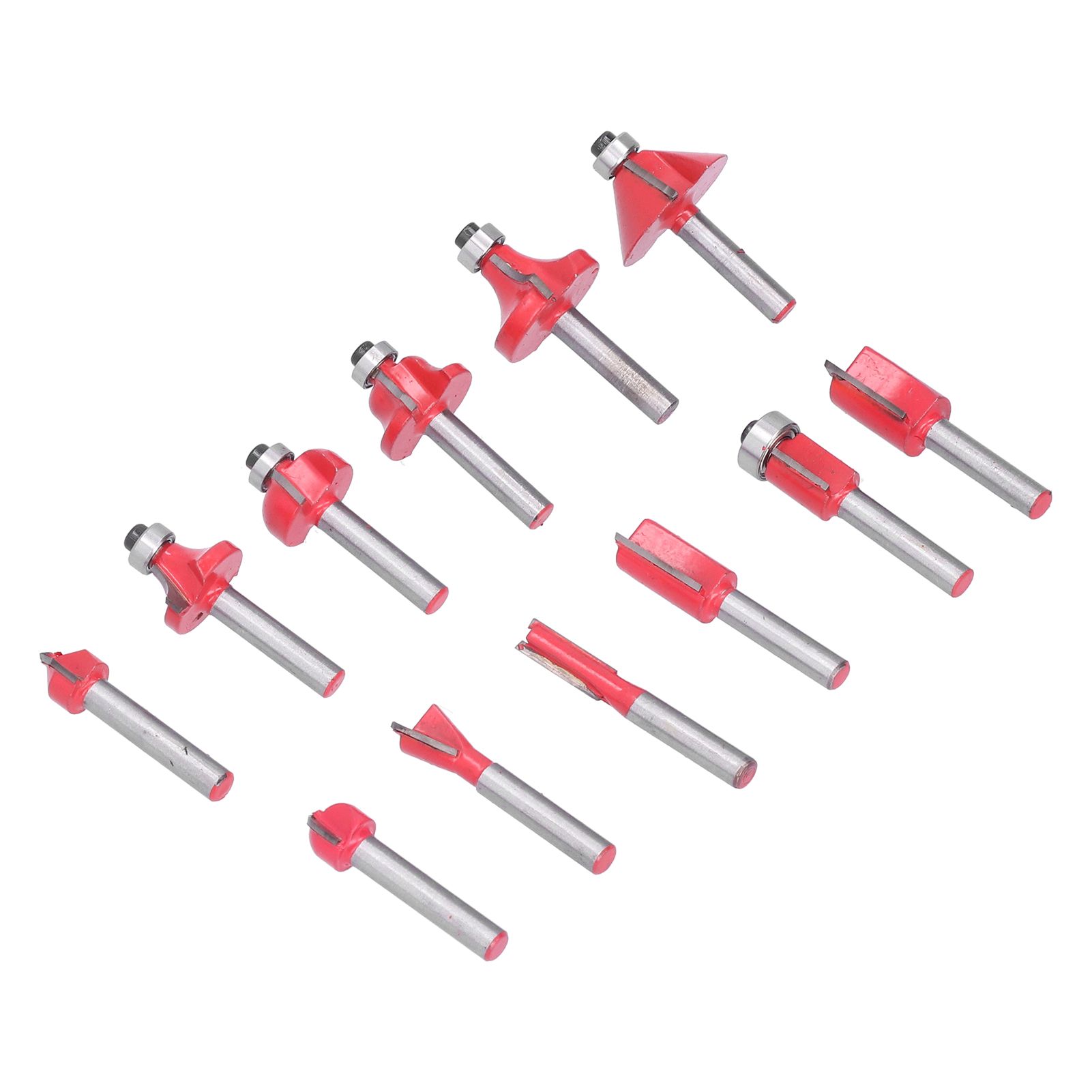 12Pcs Router Bits Kit High Speed Steel Woodworking Milling Cuter Set with Plastic Storage Box High Hardness for Wood Processing - Image 8