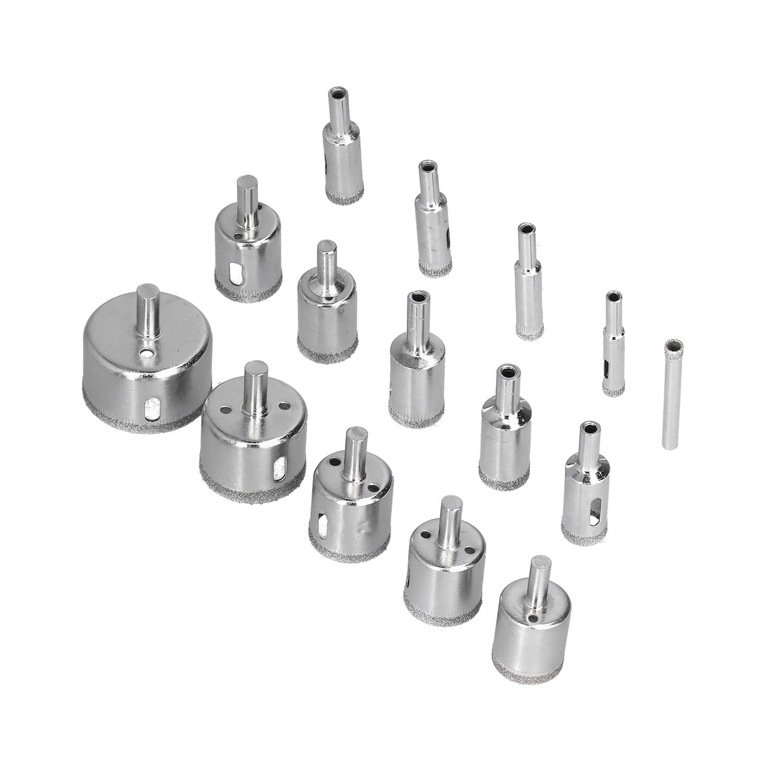15Pcs/Set 6‑50mm Diamond Drill Bit Kit Ceramic Marble Hole Opener for Glass Wood Brick Tank - Image 2