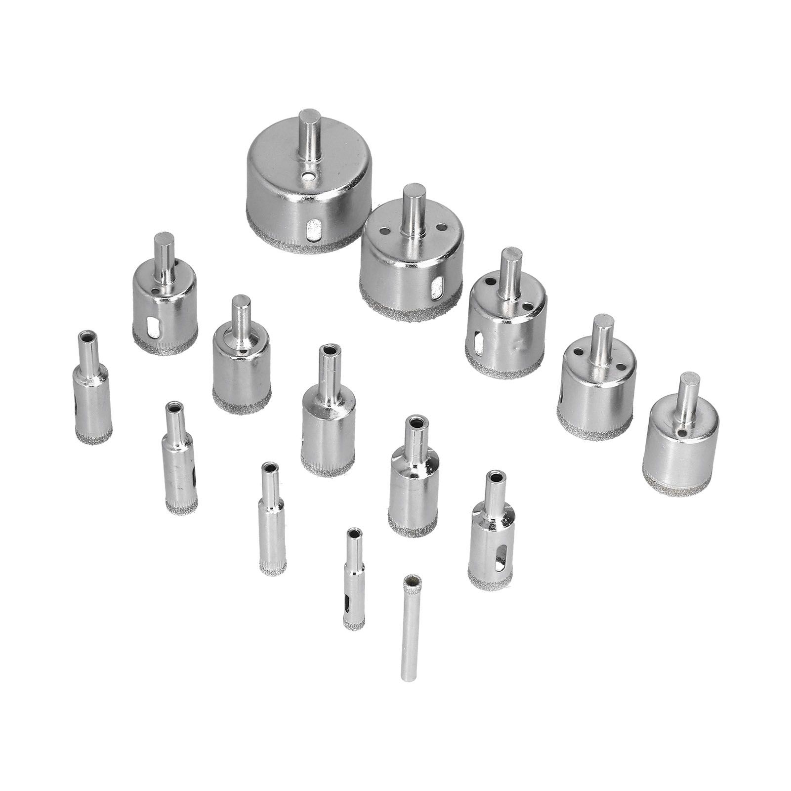 15Pcs/Set 6‑50mm Diamond Drill Bit Kit Ceramic Marble Hole Opener for Glass Wood Brick Tank - Image 3