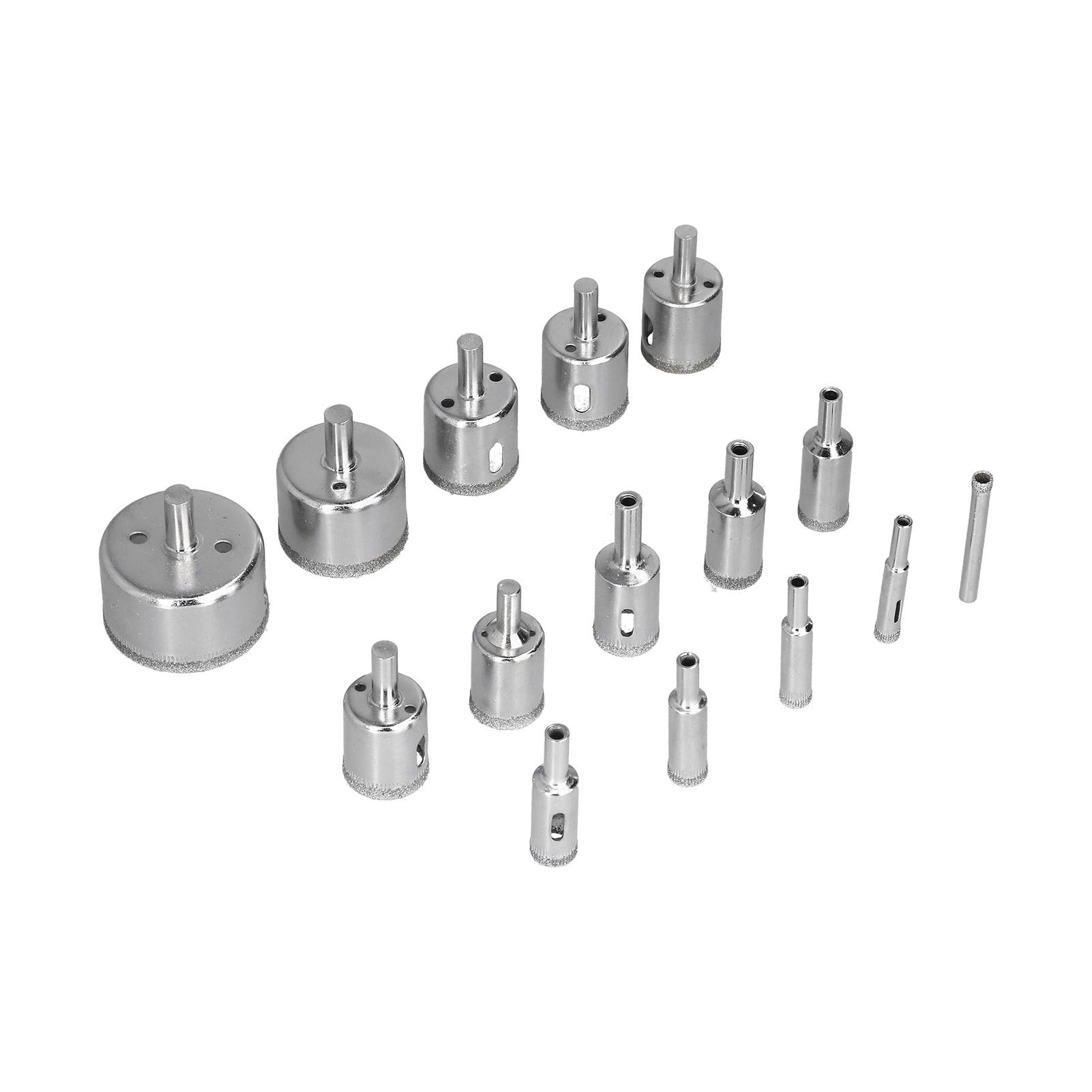 15Pcs/Set 6‑50mm Diamond Drill Bit Kit Ceramic Marble Hole Opener for Glass Wood Brick Tank - Image 5