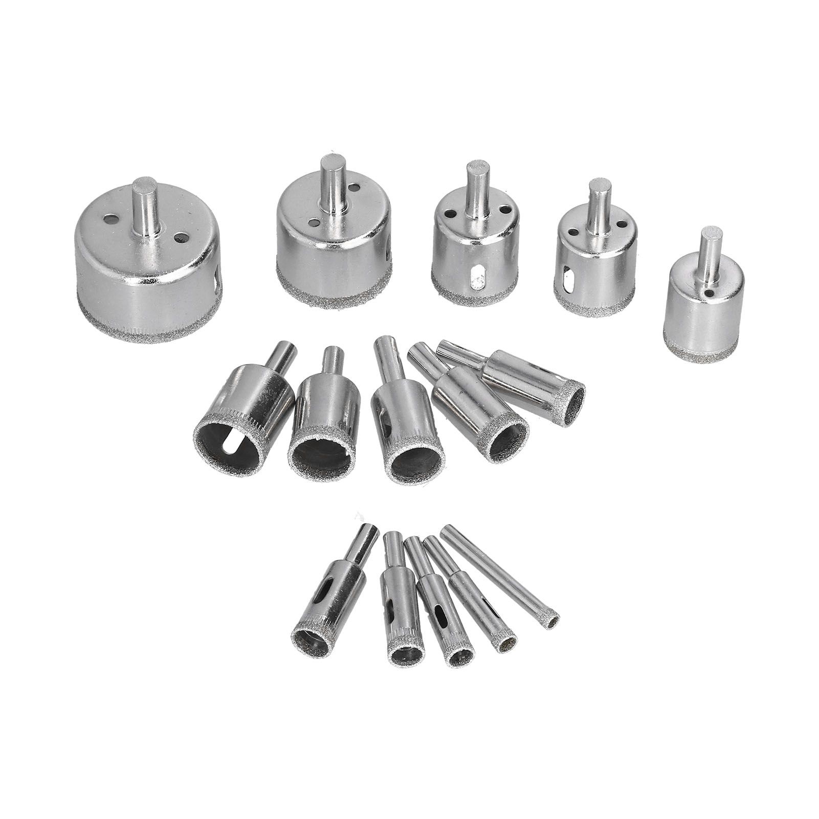 15Pcs/Set 6‑50mm Diamond Drill Bit Kit Ceramic Marble Hole Opener for Glass Wood Brick Tank - Image 6