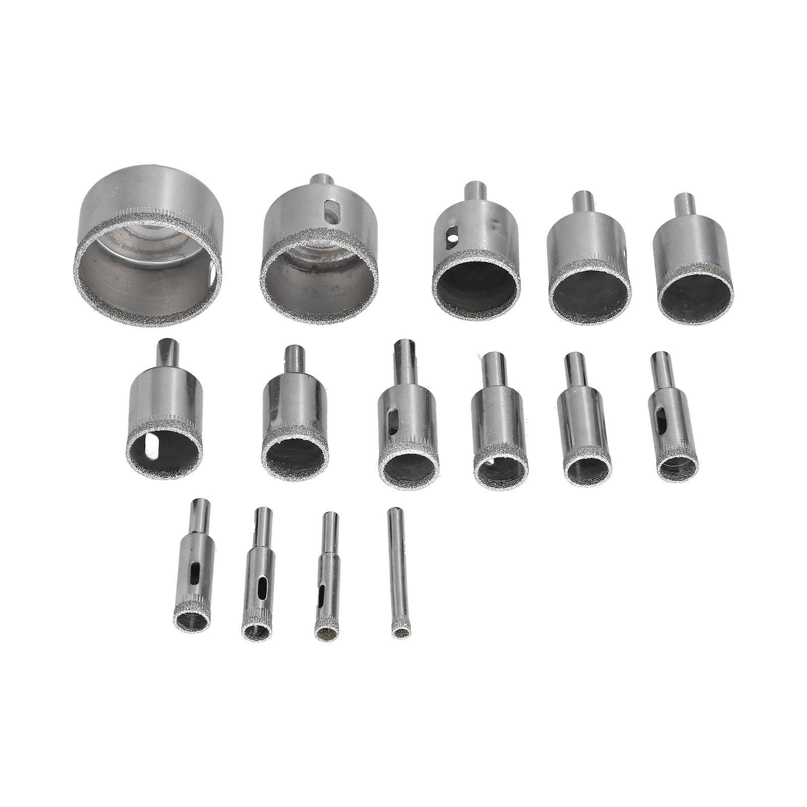 15Pcs/Set 6‑50mm Diamond Drill Bit Kit Ceramic Marble Hole Opener for Glass Wood Brick Tank - Image 8