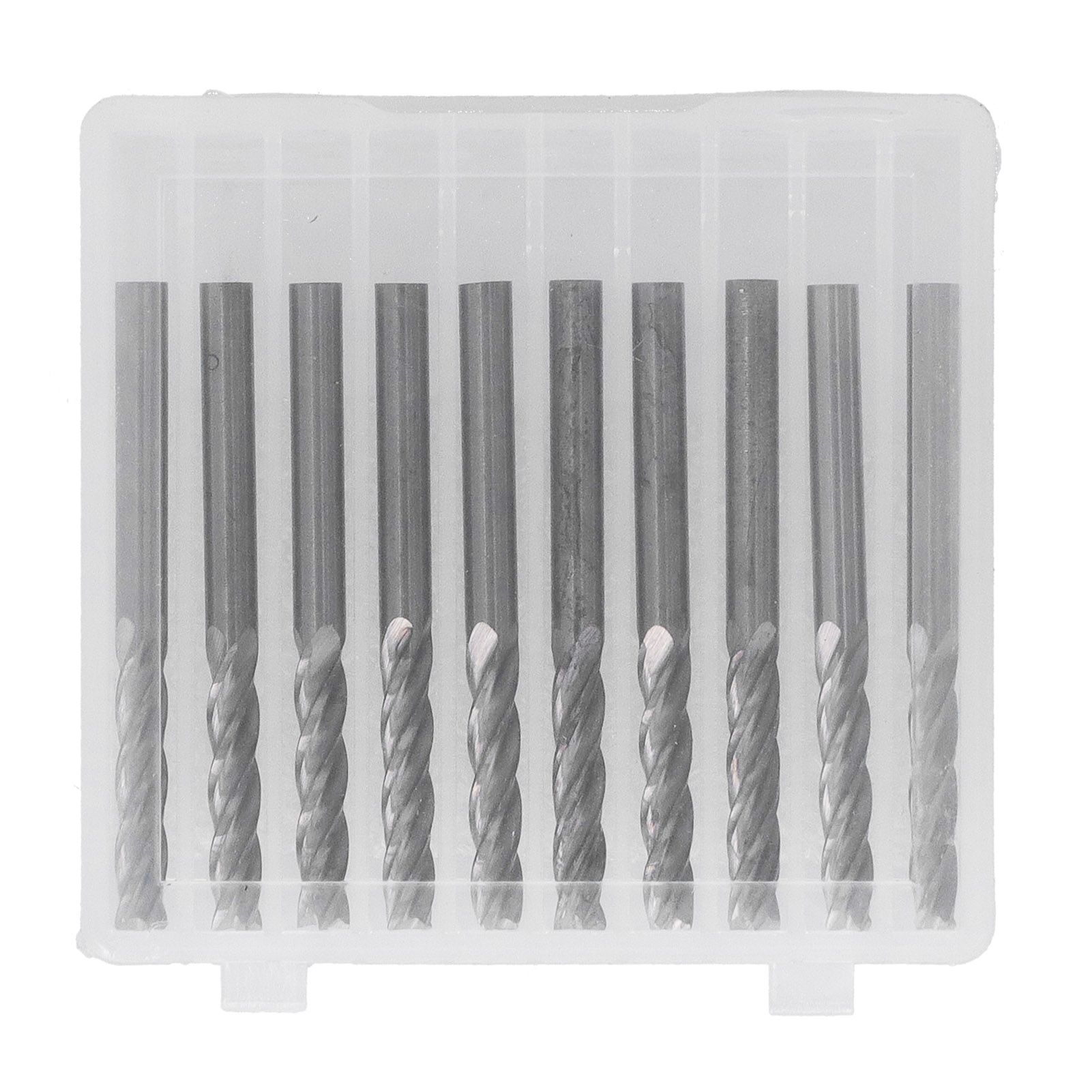 10Pcs 4 Flutes Milling Cutter No Burr Engrave Machine Knife 3.175x15mm for Acrylic MDF PVC - Image 1