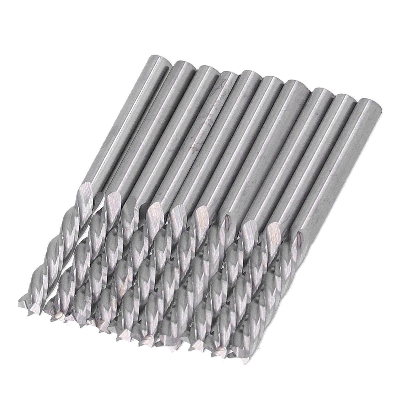 10Pcs 4 Flutes Milling Cutter No Burr Engrave Machine Knife 3.175x15mm for Acrylic MDF PVC - Image 4