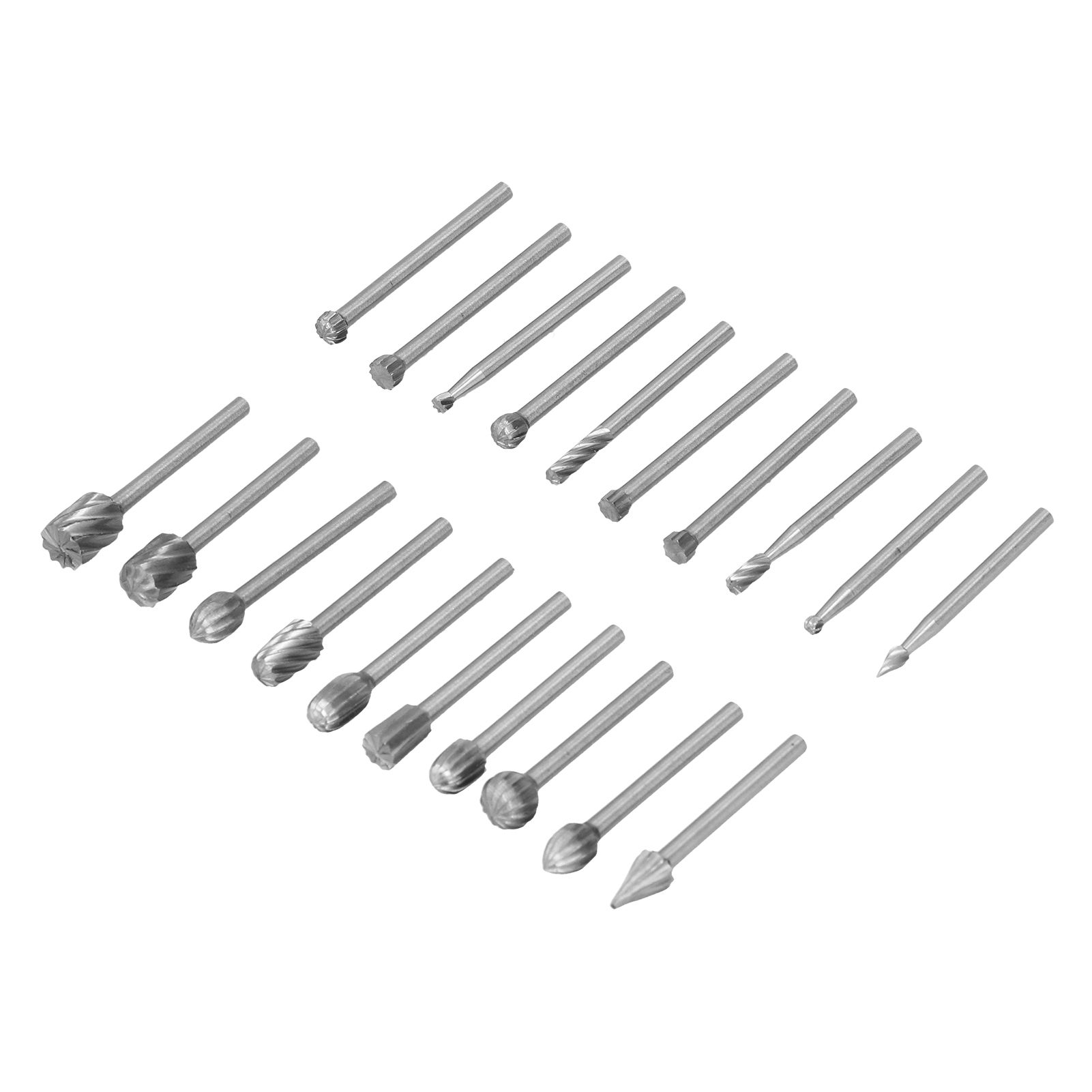 20Pcs High Speed Steel Rotary File DIY Grinding Head Set Accessory for Woodworking - Image 3