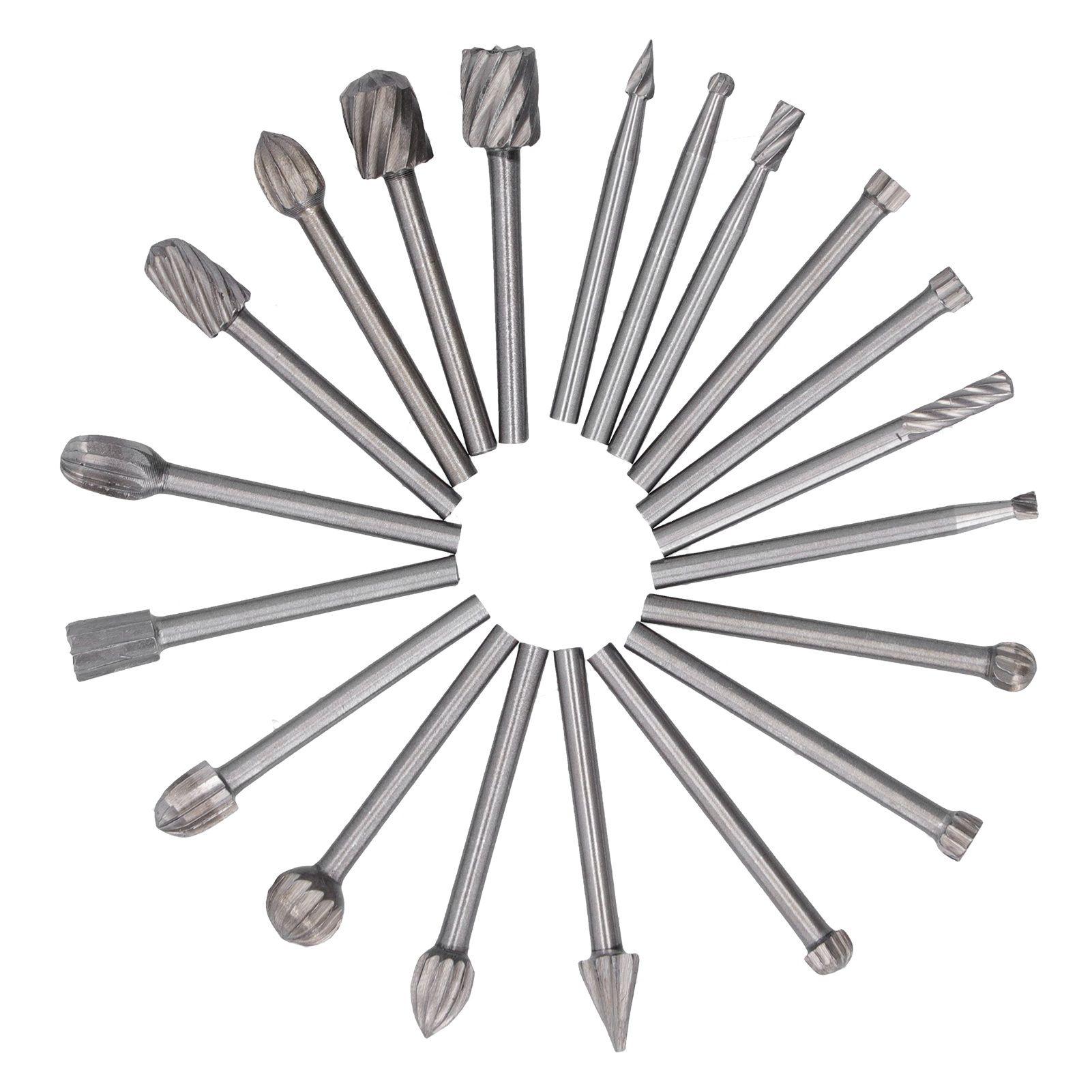 20Pcs High Speed Steel Rotary File DIY Grinding Head Set Accessory for Woodworking - Image 6
