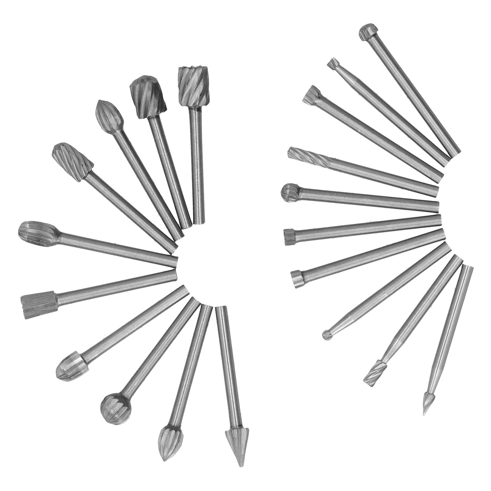 20Pcs High Speed Steel Rotary File DIY Grinding Head Set Accessory for Woodworking - Image 7