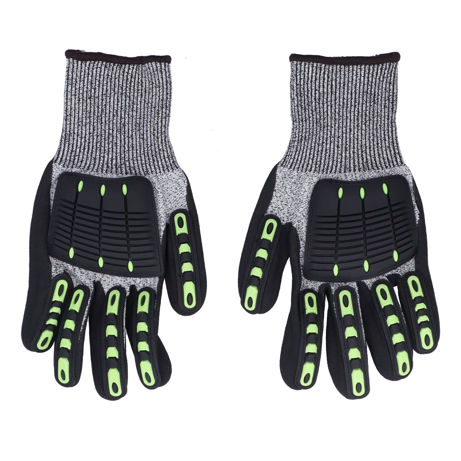Protective Glove 5 Level Cut Resistant Anti Impact Glove Black Work Glove for Gardening Outdoor - Image 1