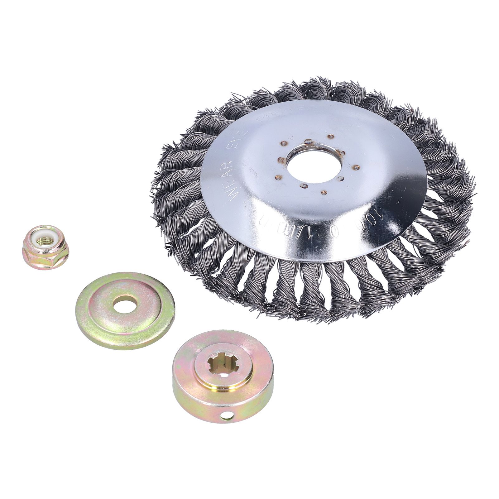 6in Steel Wire Trimmer Head Handheld Lawn Mower Cutting Head Replacement with Protective Cover - Image 2