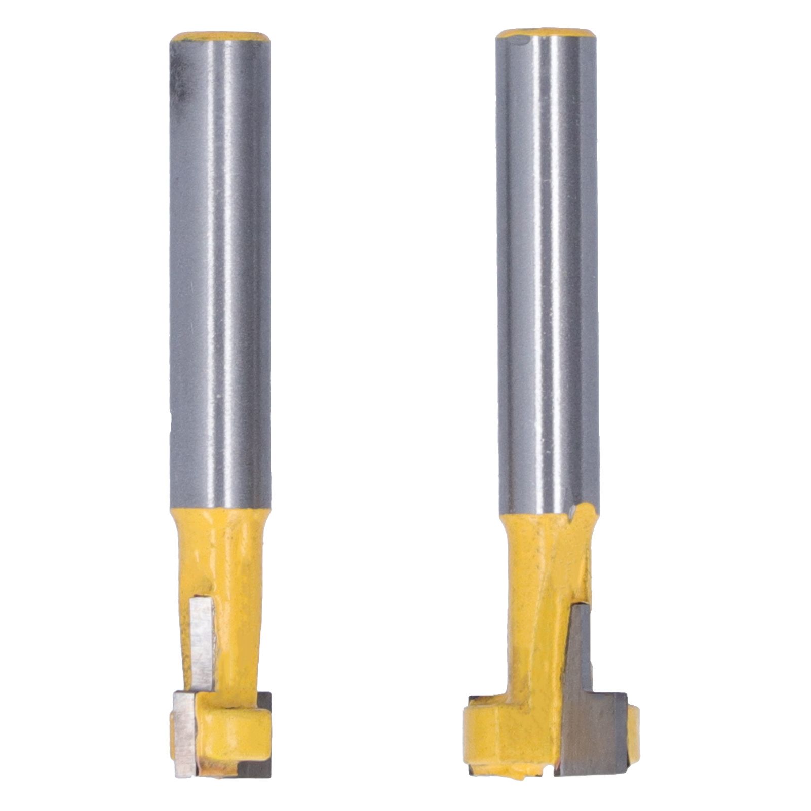 2Pcs 1/4 Shank Woodworking Cutter T Shaped High Speed Steel 9.52mm 12.7mm Woodworking Milling Cutter for Wood Cutting - Image 2