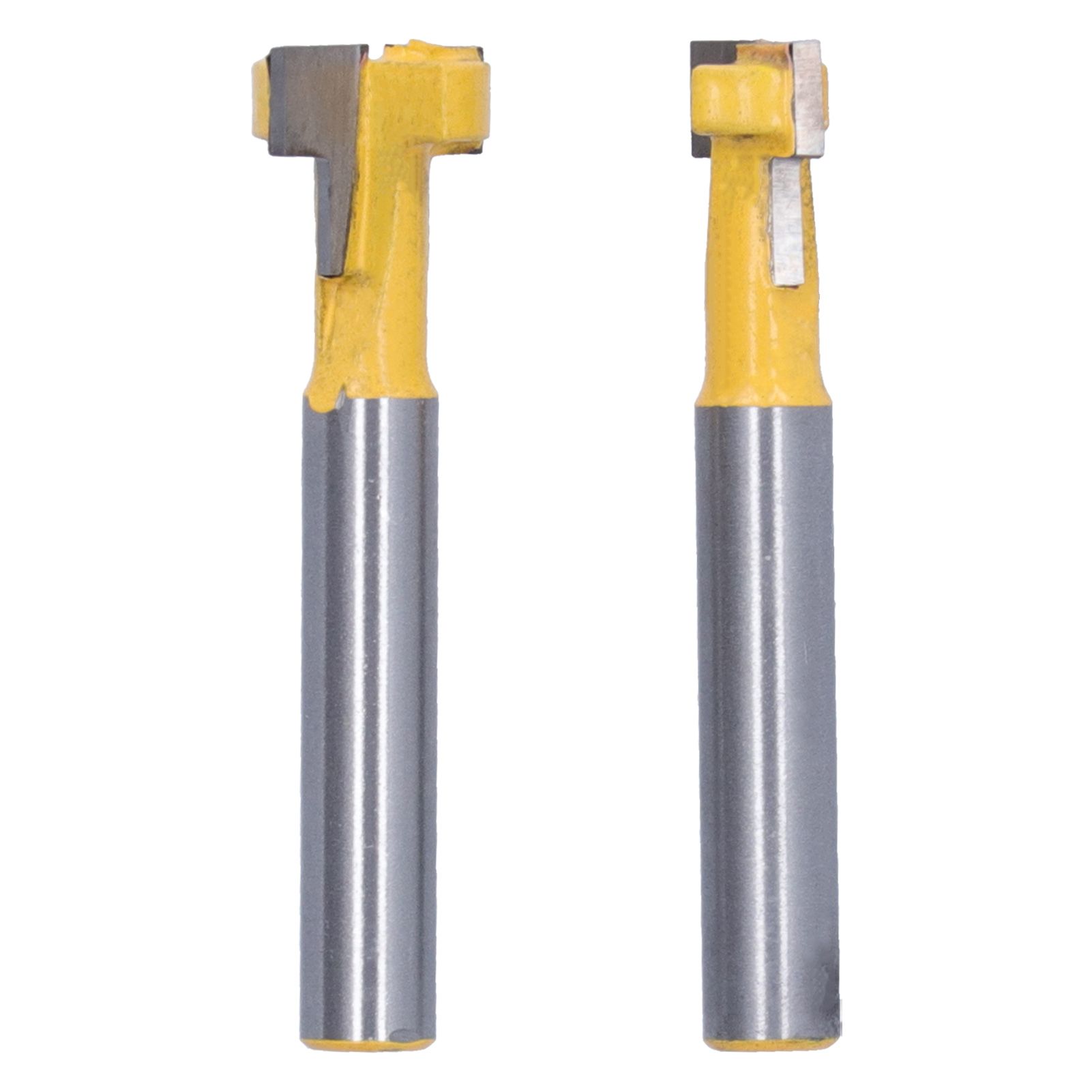 2Pcs 1/4 Shank Woodworking Cutter T Shaped High Speed Steel 9.52mm 12.7mm Woodworking Milling Cutter for Wood Cutting - Image 3