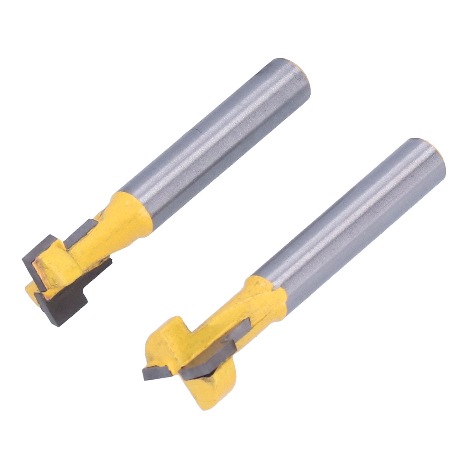 2Pcs 1/4 Shank Woodworking Cutter T Shaped High Speed Steel 9.52mm 12.7mm Woodworking Milling Cutter for Wood Cutting - Image 5