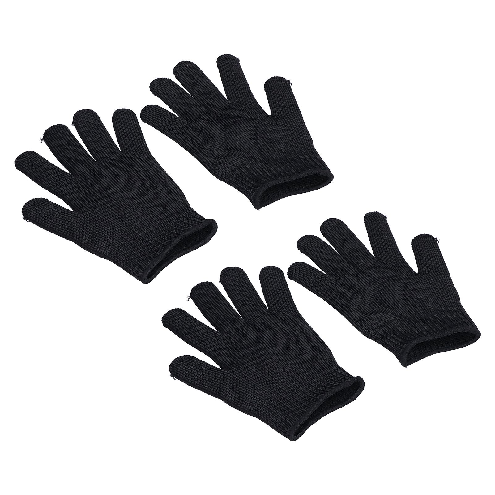 2 Pairs Cut Resistant Gloves Level 5 Protection Scratch Proof Steel Wire Garden Working Gloves for Mechanical - Image 3