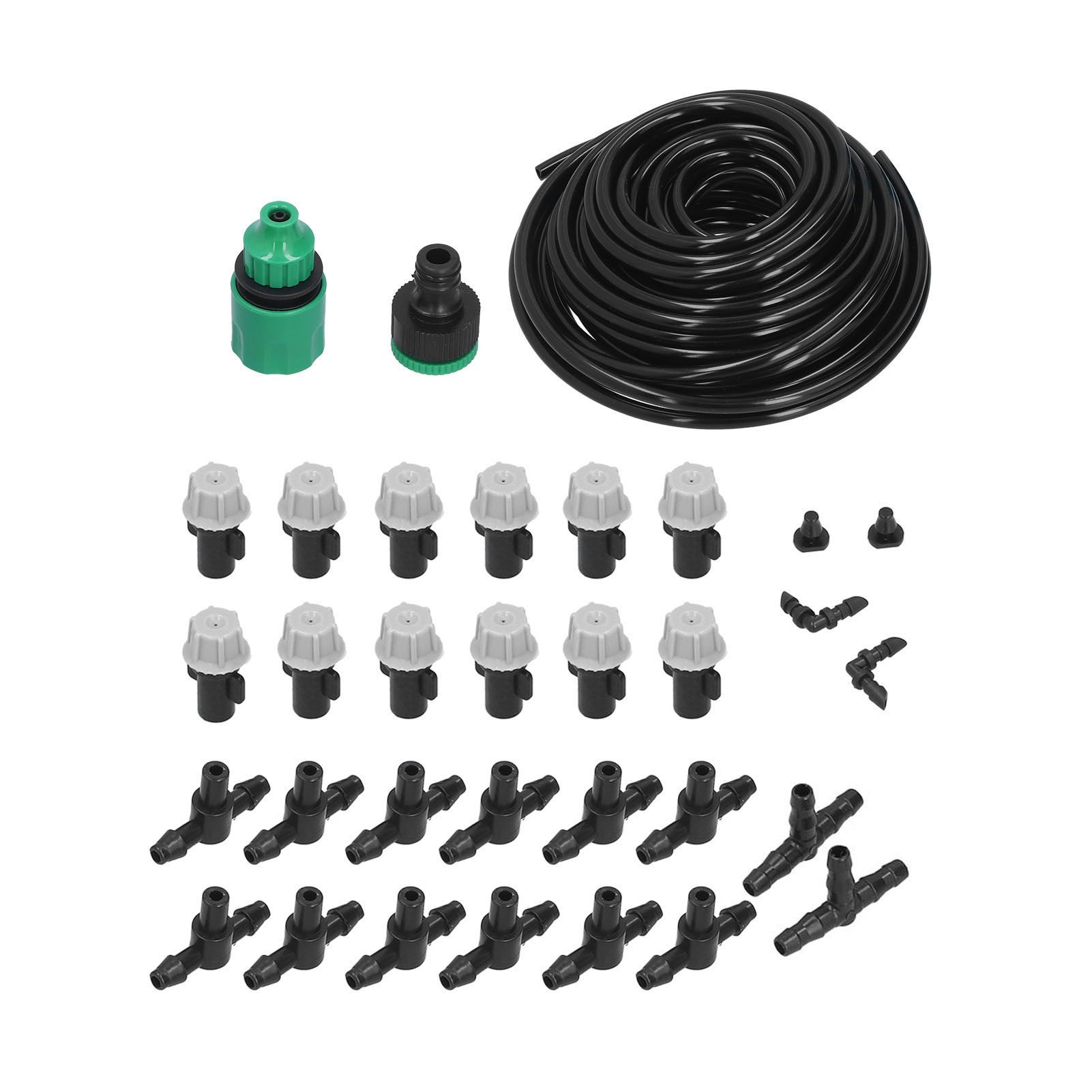 Irrigation Kit 10m Hose Watering Sprinkler Punch Free Automatic Atomizing Nozzle Garden Irrigation Set - Image 1