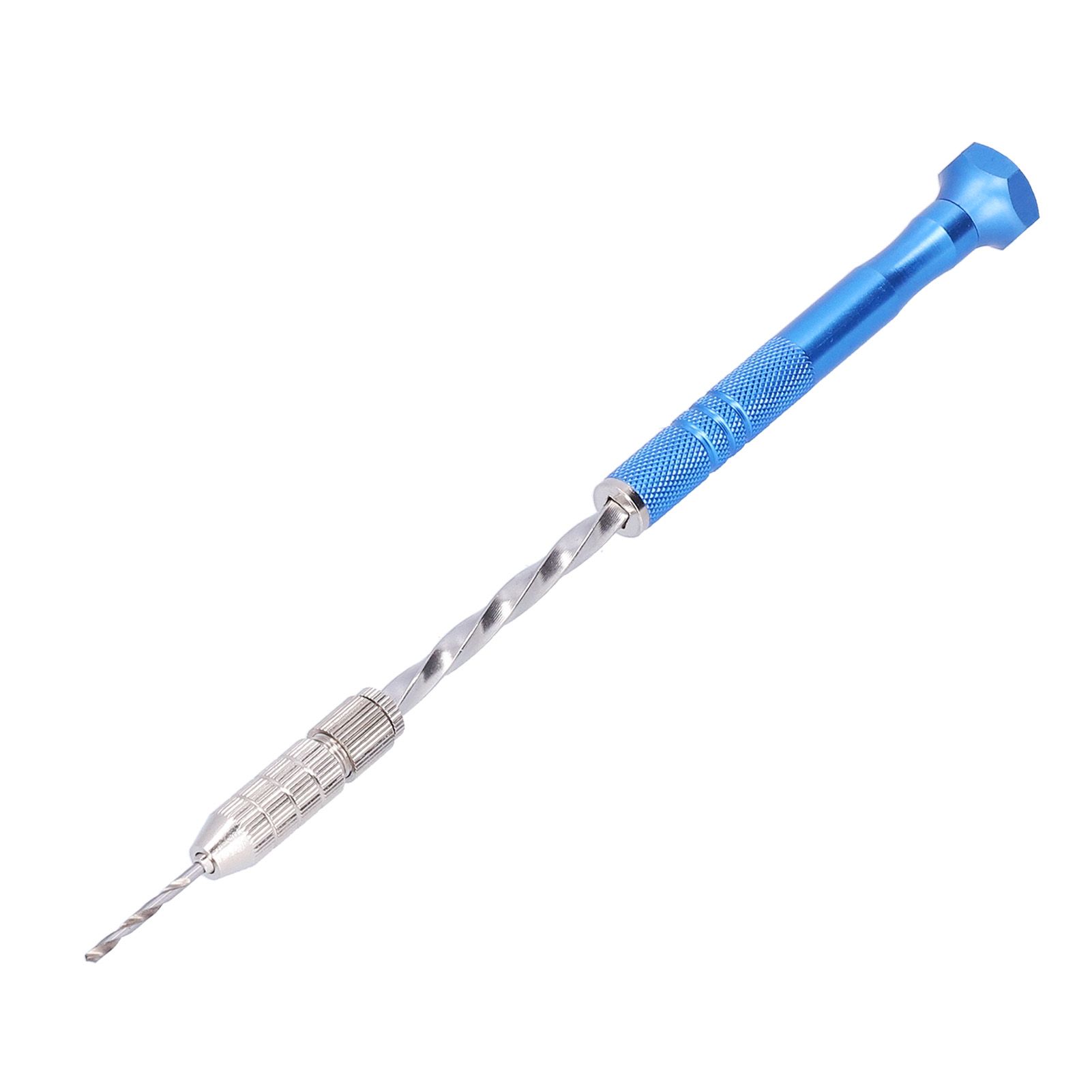 Hand Drill Jewelry Carving Drill Blue Stainless Steel Punching Drilling Tool for Woodworking - Image 3