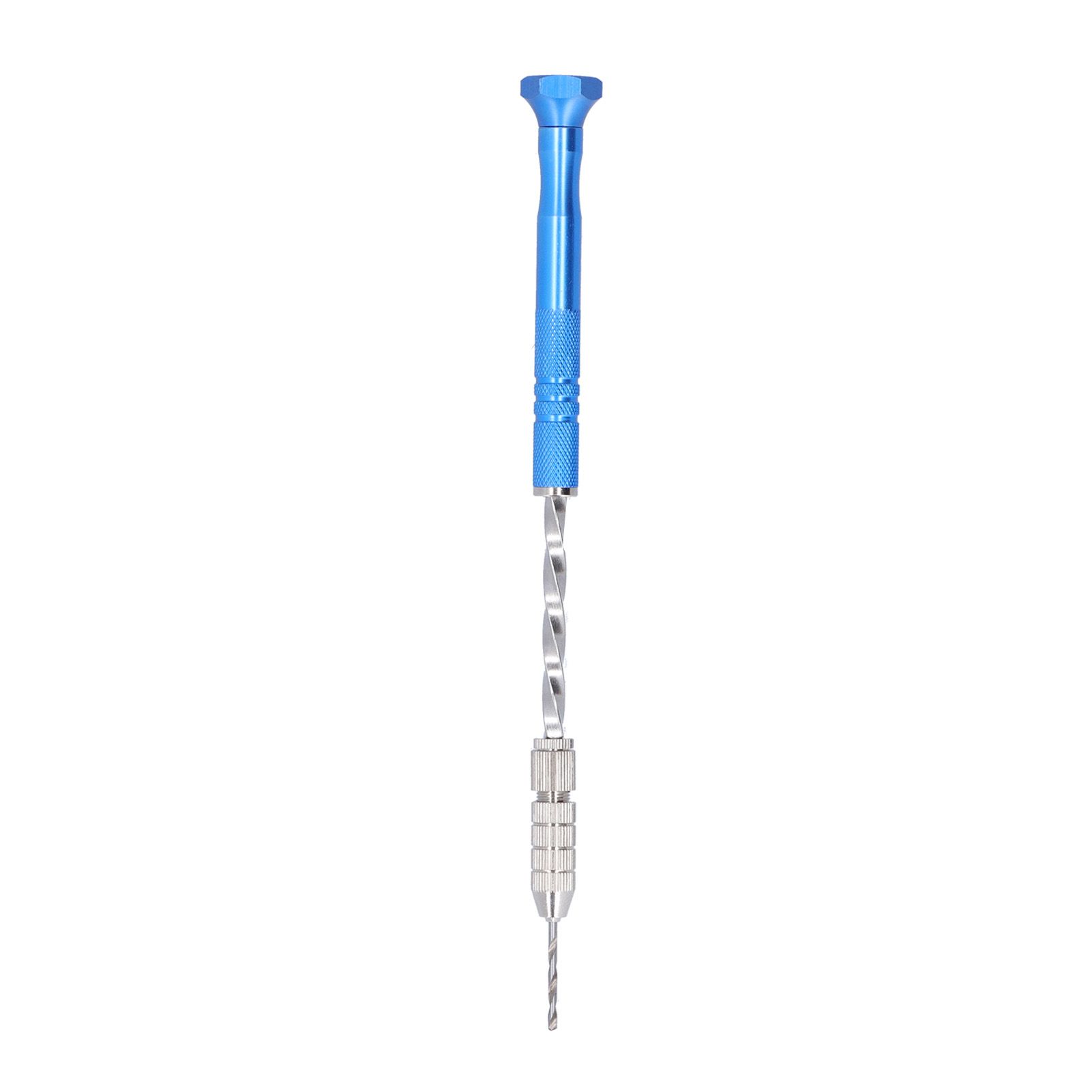 Hand Drill Jewelry Carving Drill Blue Stainless Steel Punching Drilling Tool for Woodworking - Image 4