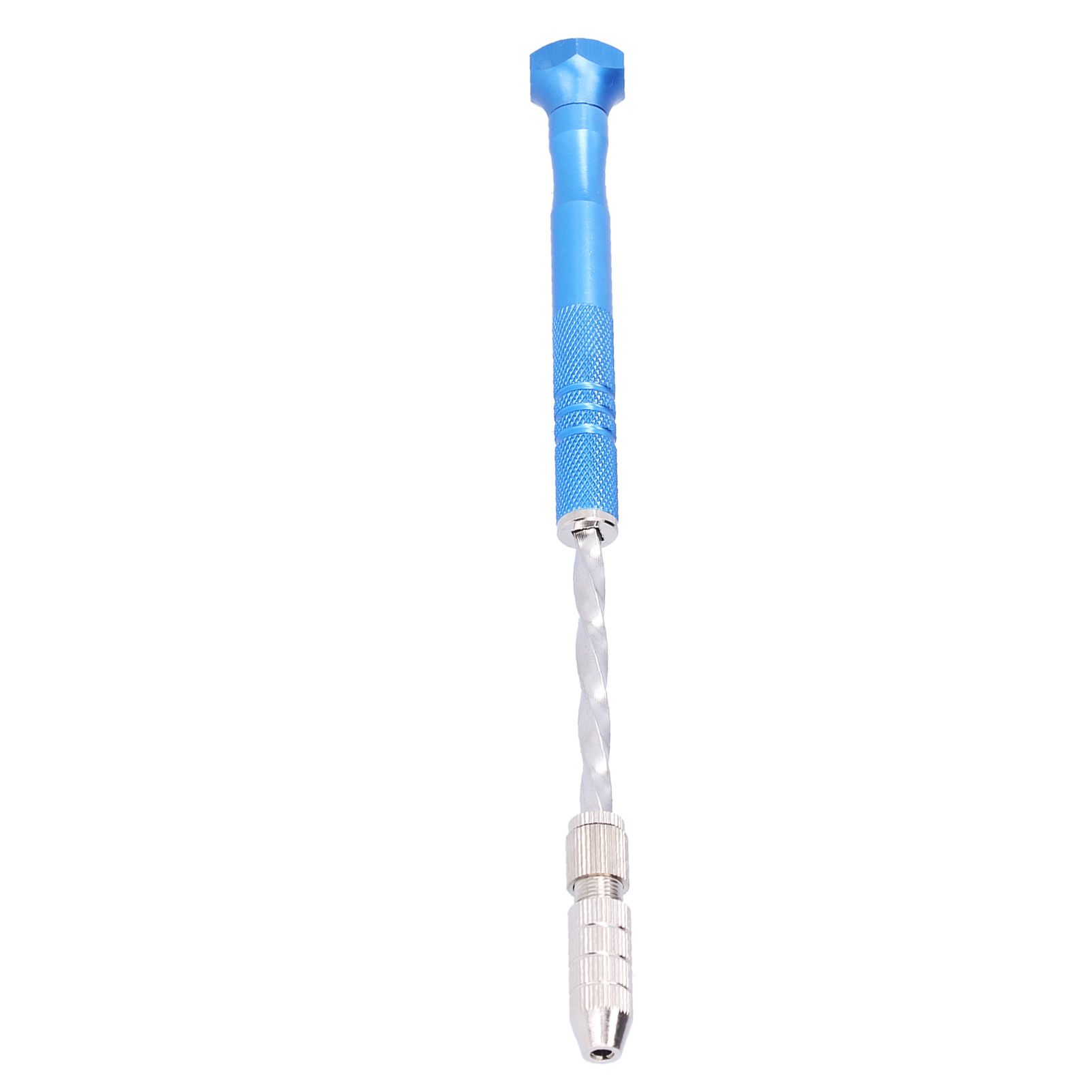 Hand Drill Jewelry Carving Drill Blue Stainless Steel Punching Drilling Tool for Woodworking - Image 5