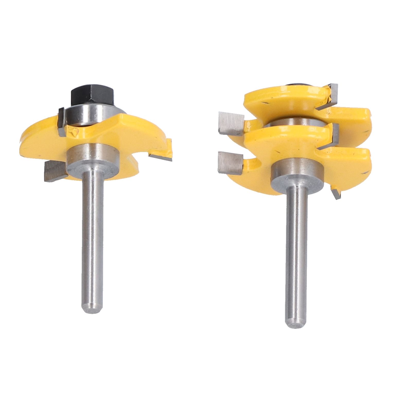 2Pcs T Shape Router Bit High Speed Steel Wood Milling Cutter for DIY Woodworking Carpentry - Image 2