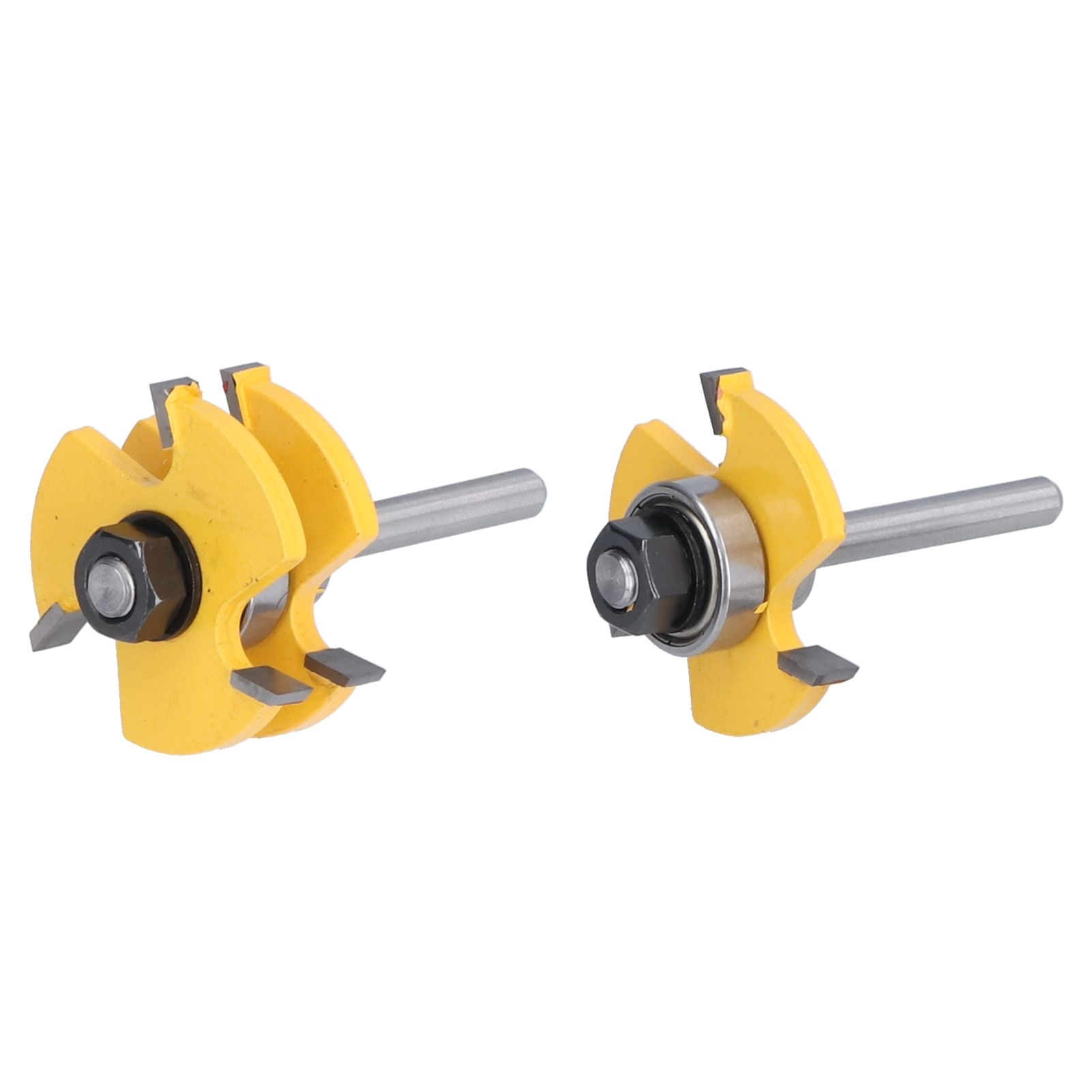 2Pcs T Shape Router Bit High Speed Steel Wood Milling Cutter for DIY Woodworking Carpentry - Image 4