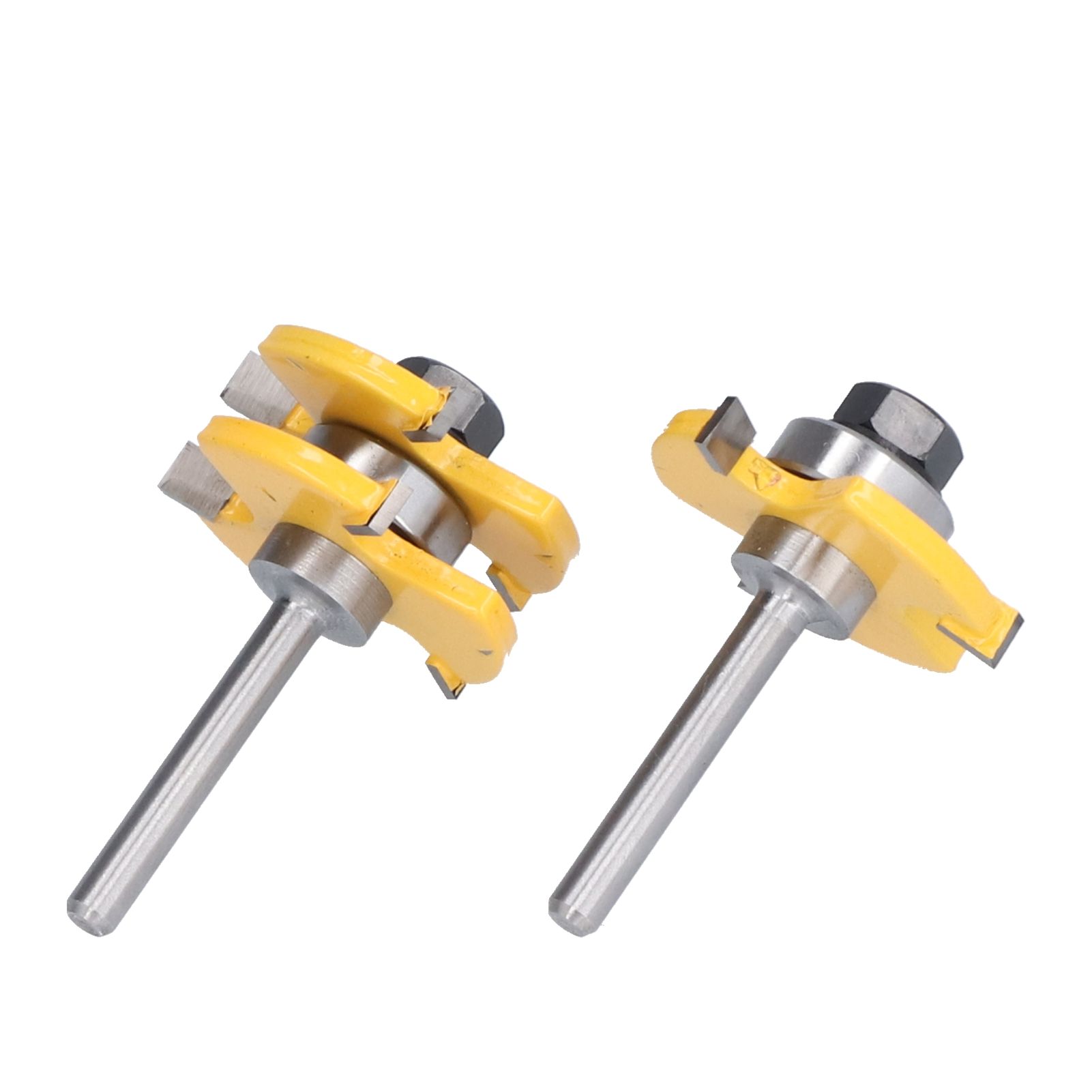 2Pcs T Shape Router Bit High Speed Steel Wood Milling Cutter for DIY Woodworking Carpentry - Image 7