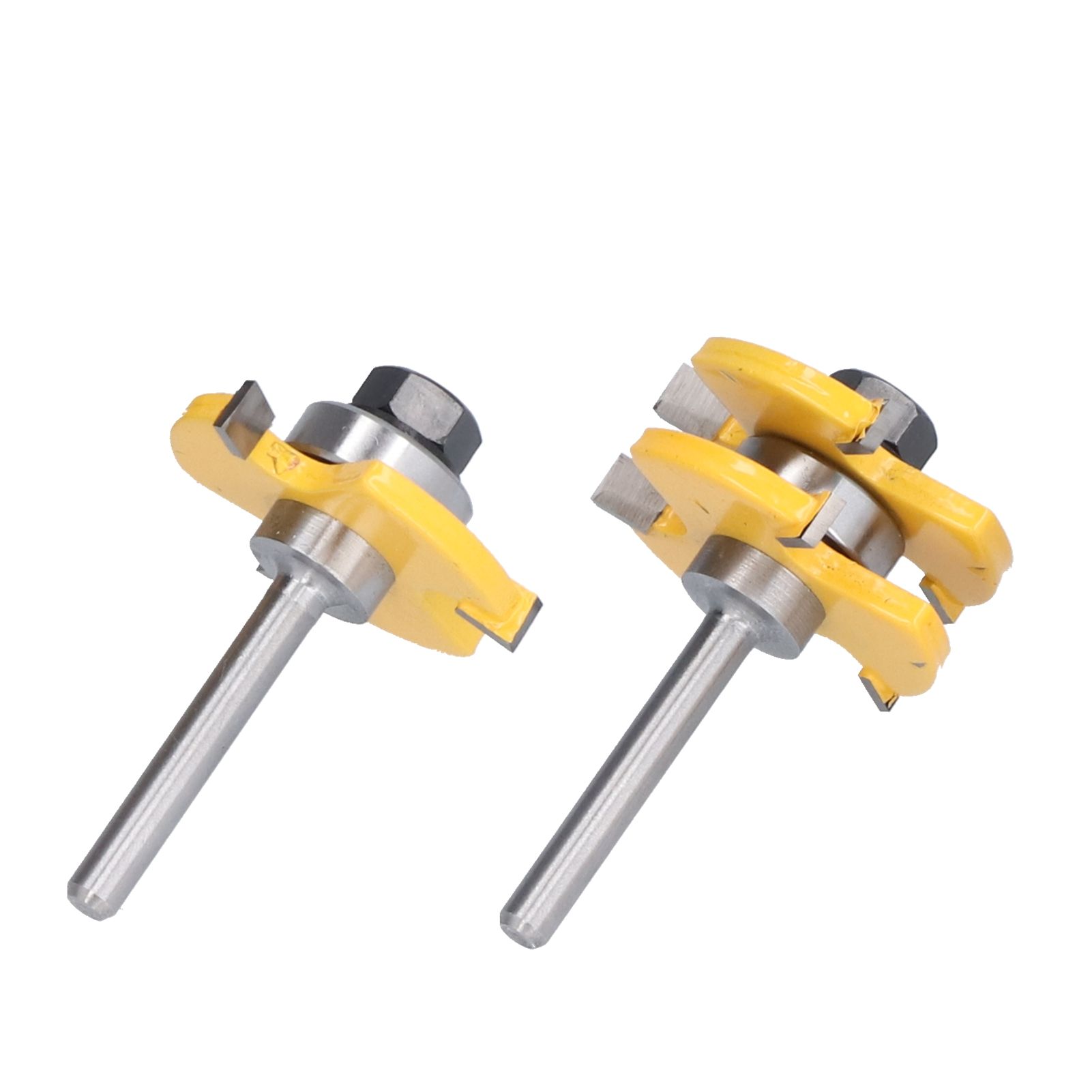 2Pcs T Shape Router Bit High Speed Steel Wood Milling Cutter for DIY Woodworking Carpentry - Image 8
