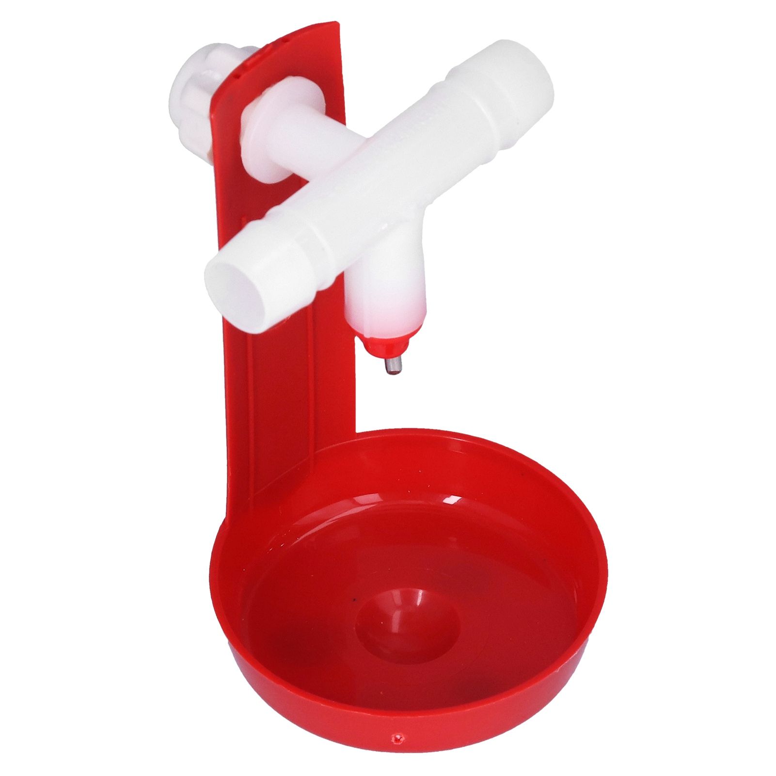 10 Set Chicken Drinking Cup Automatic Poultry Drinking Waterer Drinker with White Tee Fitting Durable for Chicken - Image 5